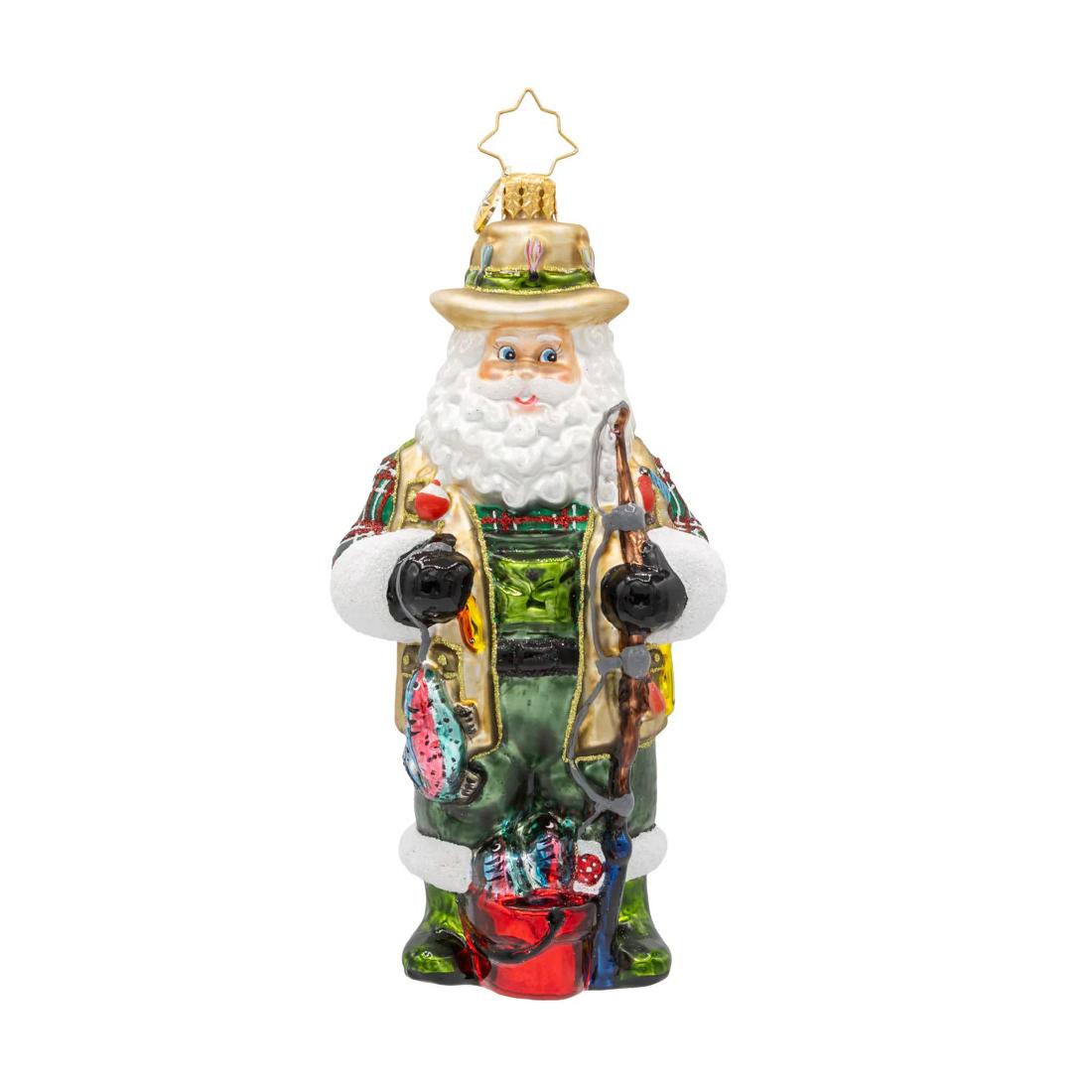 2025 Fly Fisher Claus Ornament