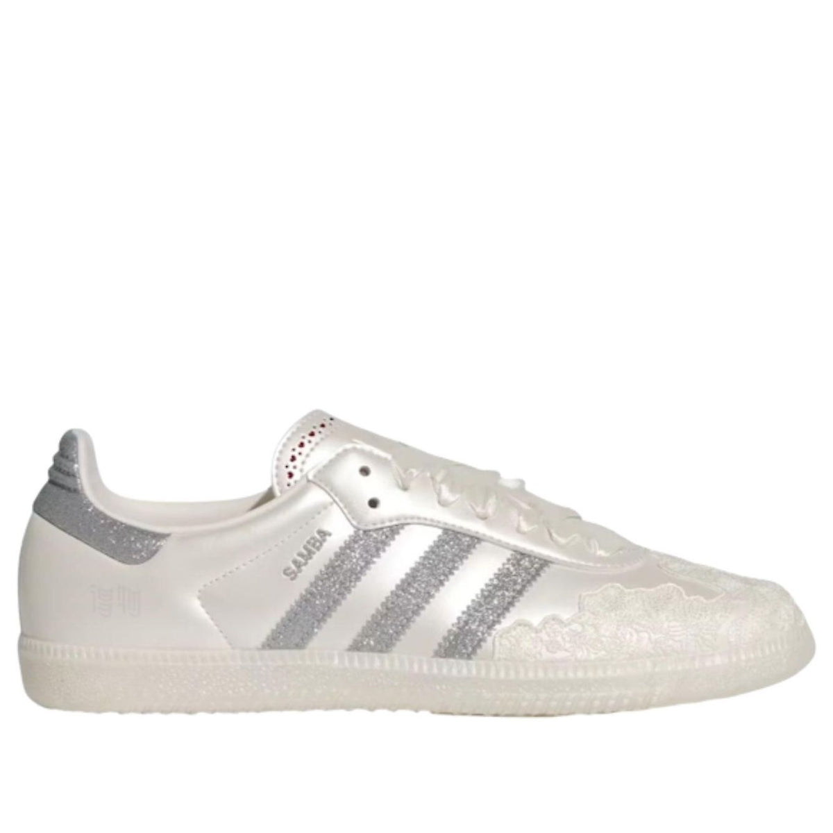 (WMNS) adidas Samba OG 'Chalk White Silver Metallic' HP3658