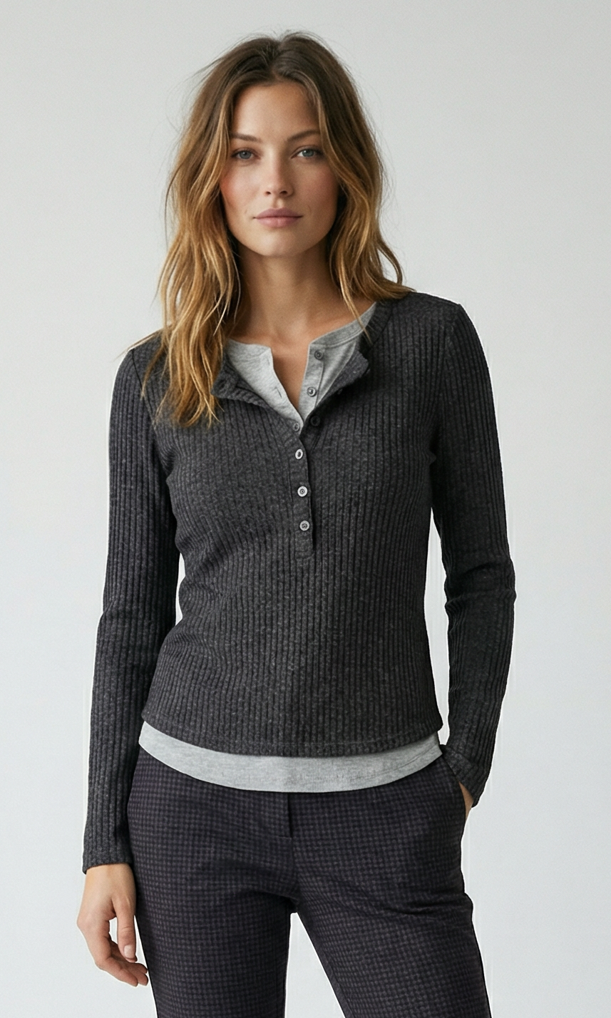 DOUBLE LAYER HENLEY