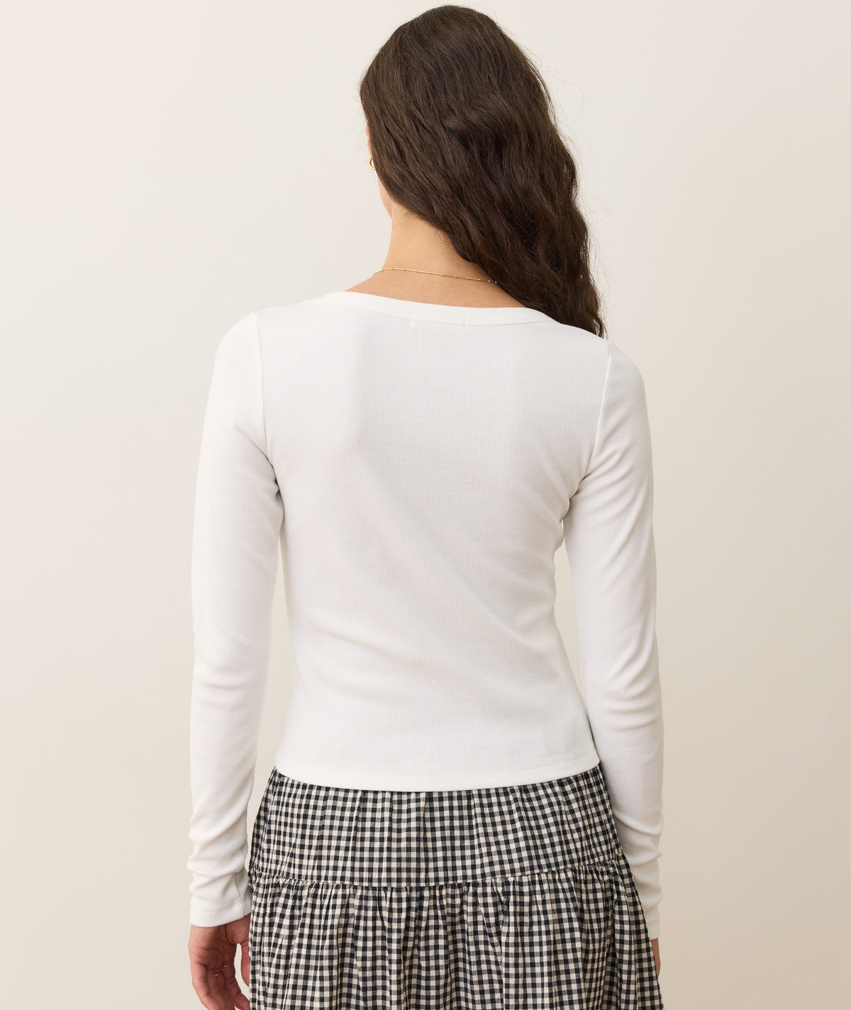 Lexi Rib Sun-In Long Sleeve Scoop Tee