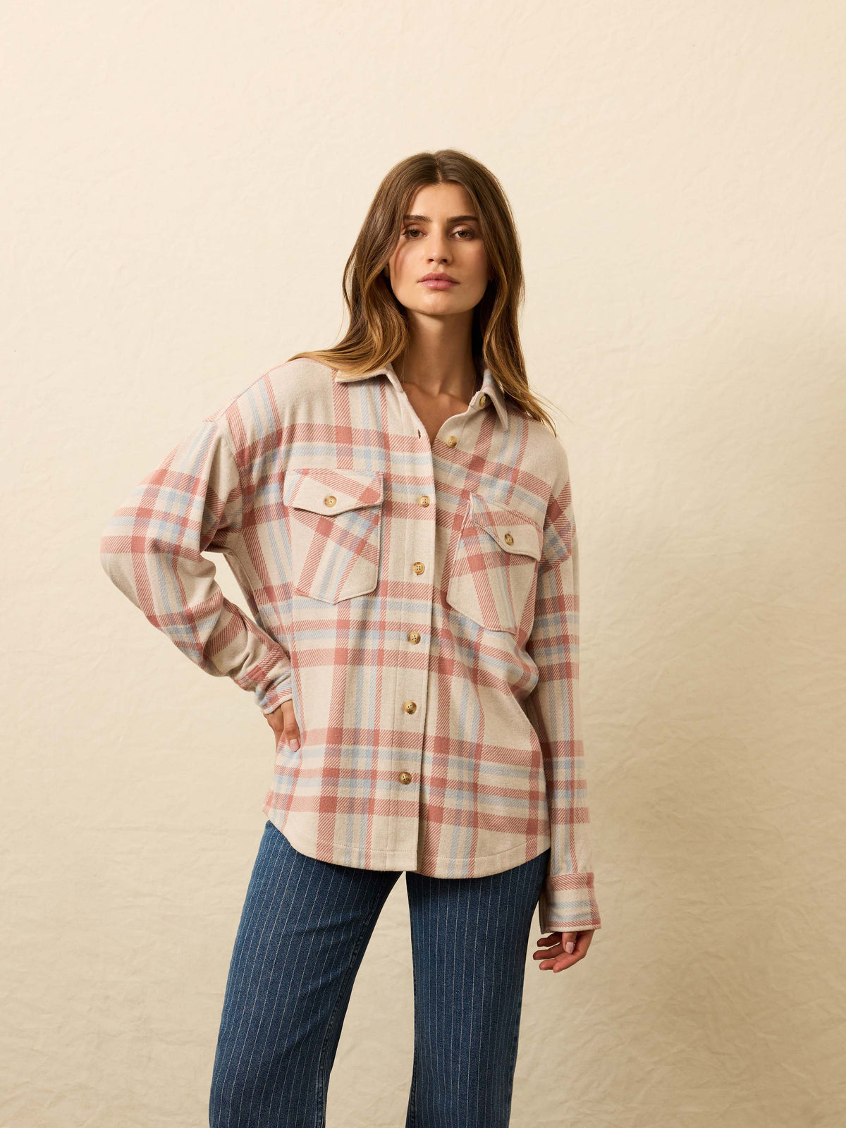 Legend Sweater Overshirt - Lakeside Plaid