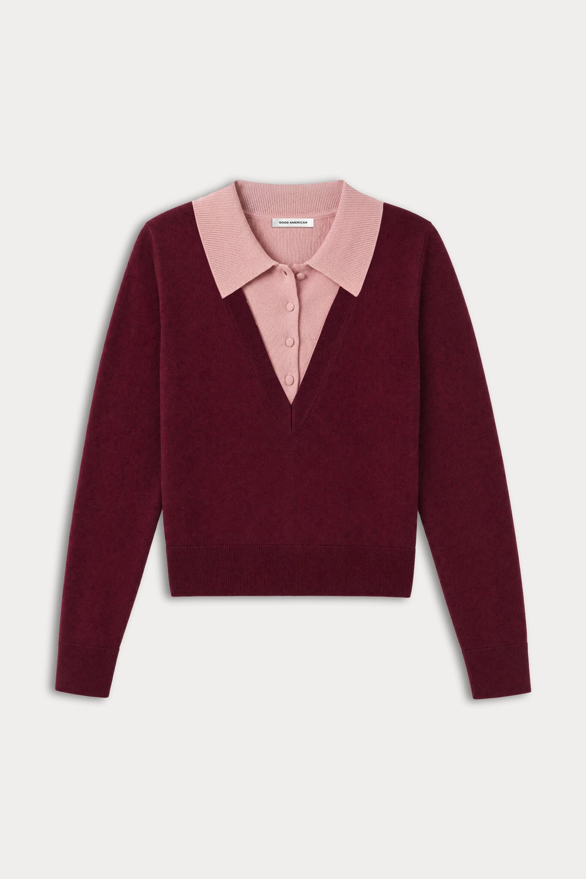 THE TWO IN ONE SWEATER | BERRY NOIR WITH BLUSH