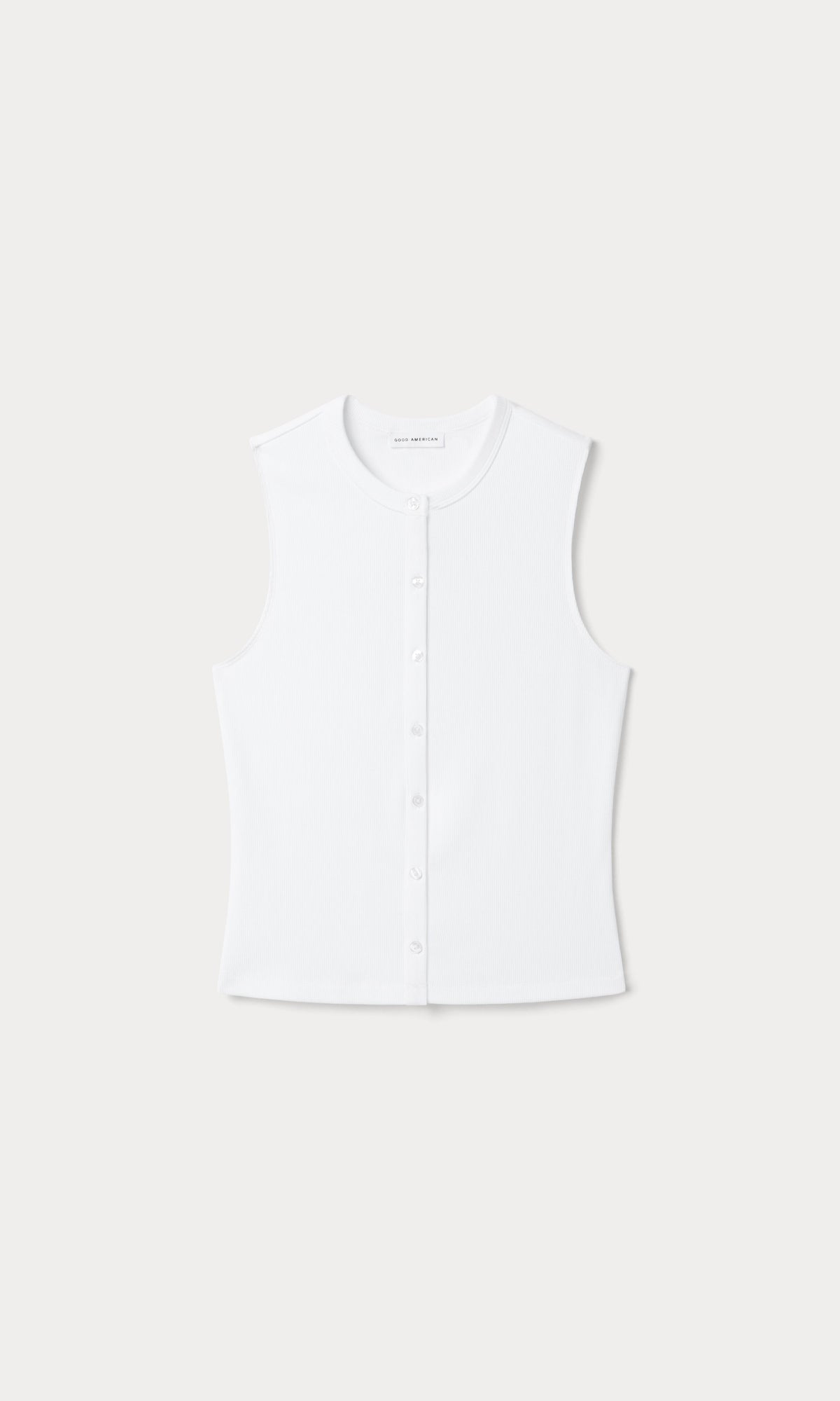 THE RIB SPLAY TOP | WHITE