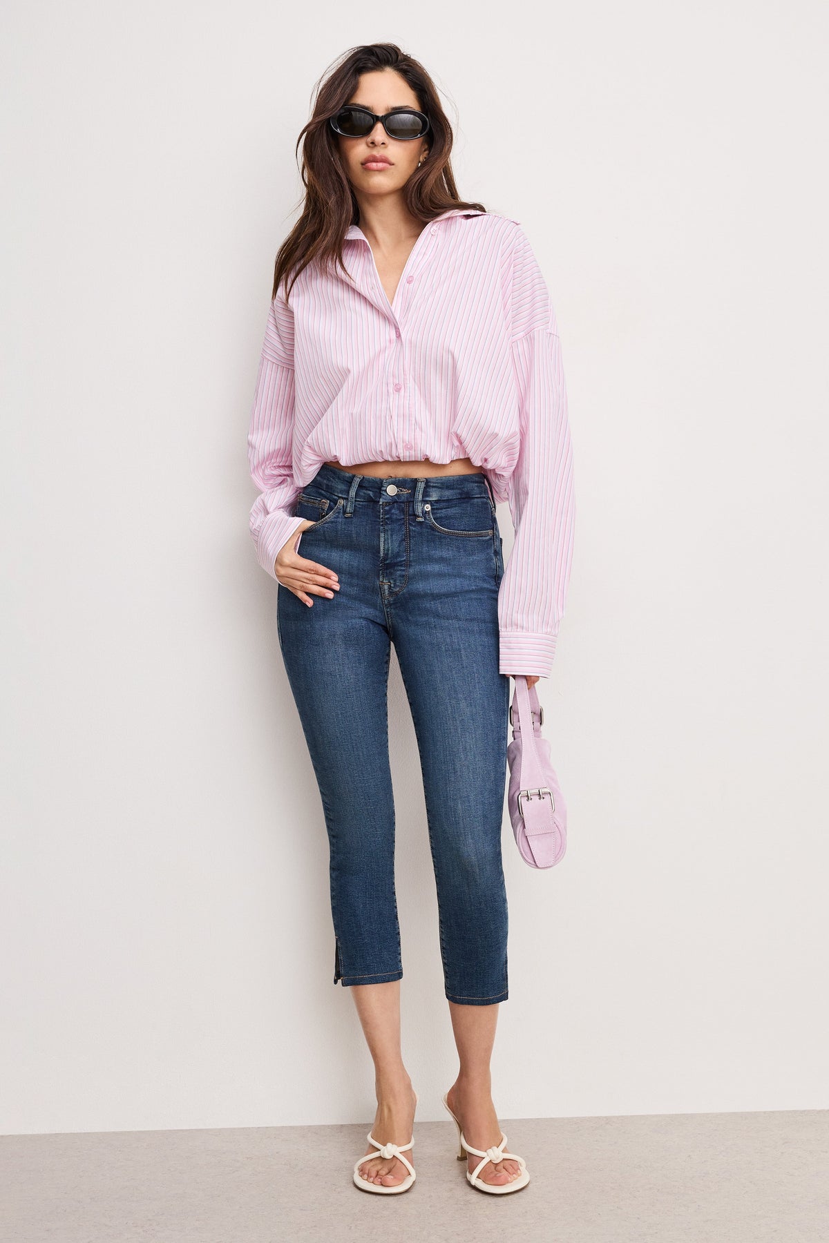 POPLIN BUBBLE SHIRT | CANDY STRIPE001