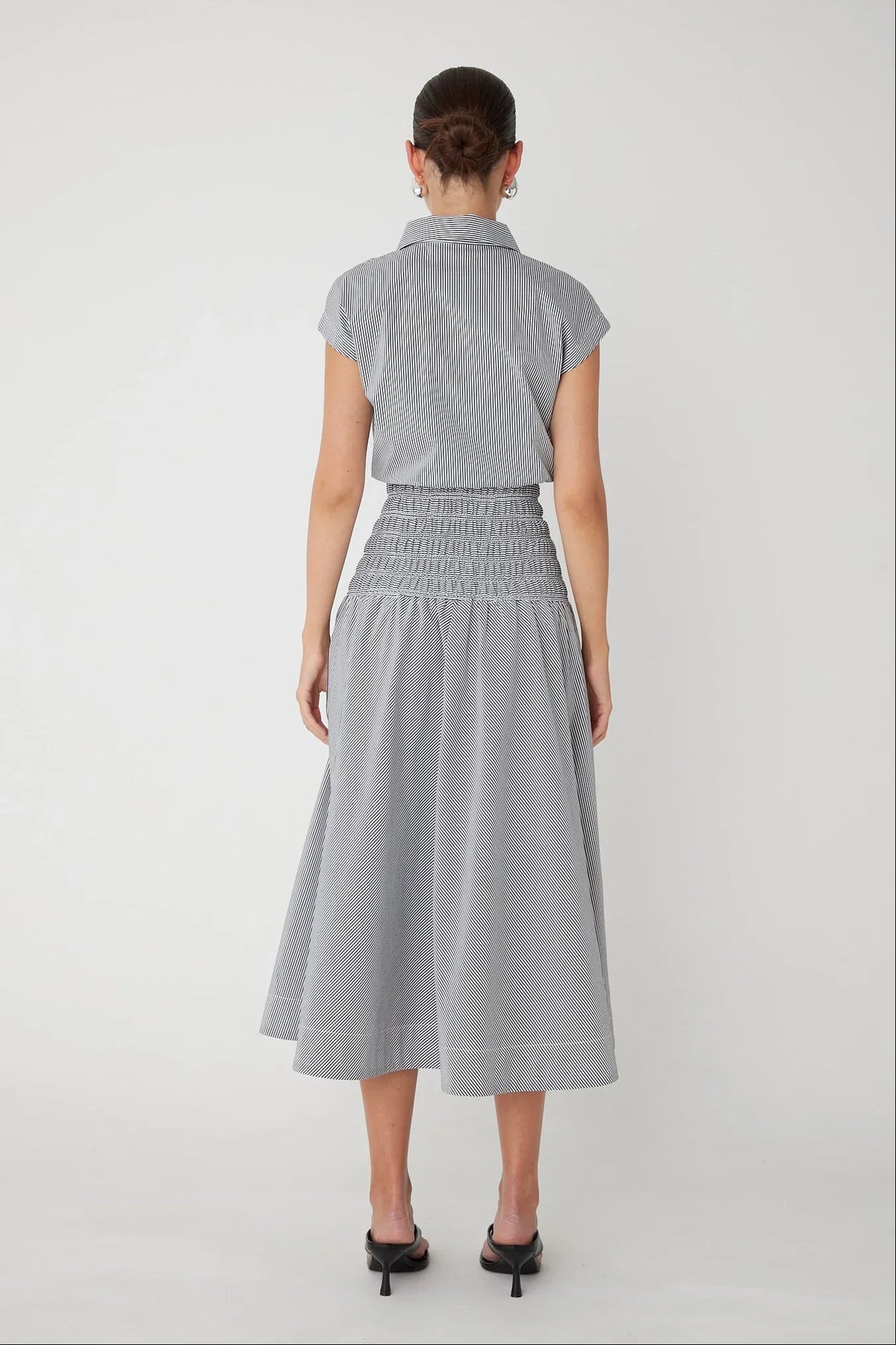 KYA COTTON BLEND LONG DRESS