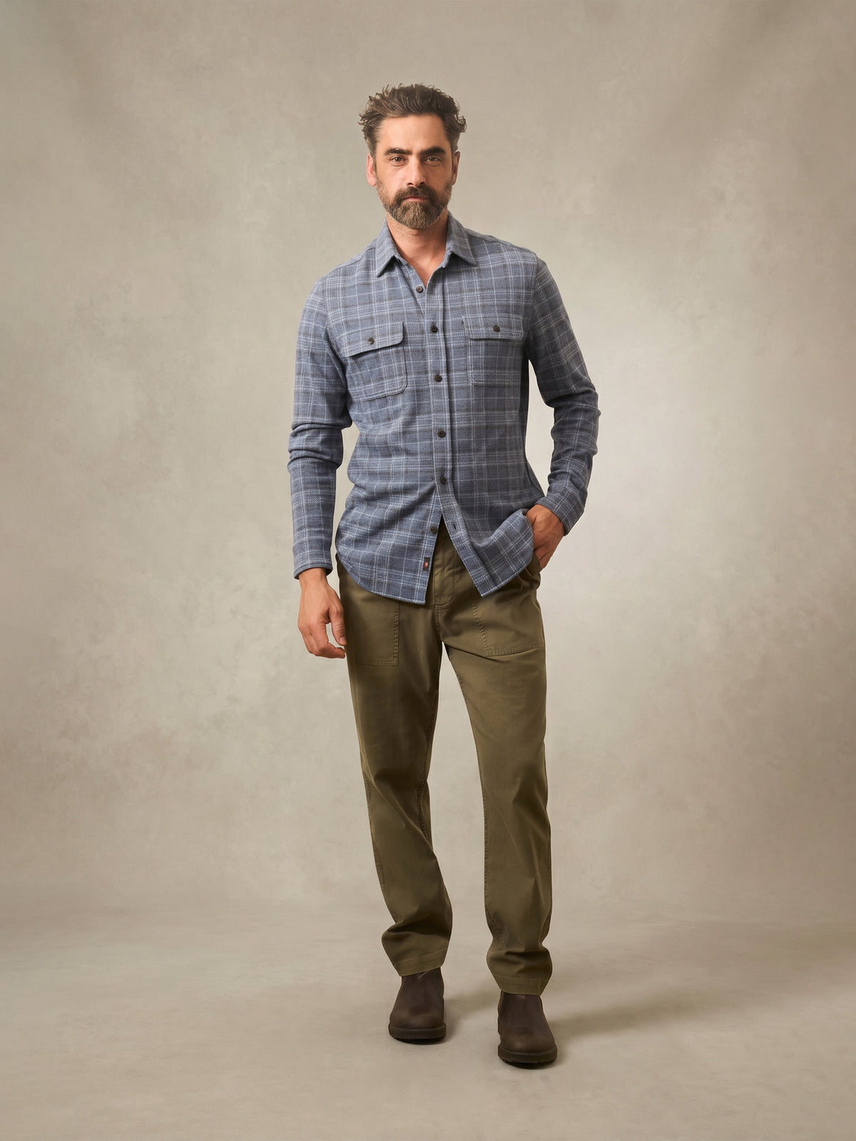 Legend Sweater Shirt - Castle Lake Plaid