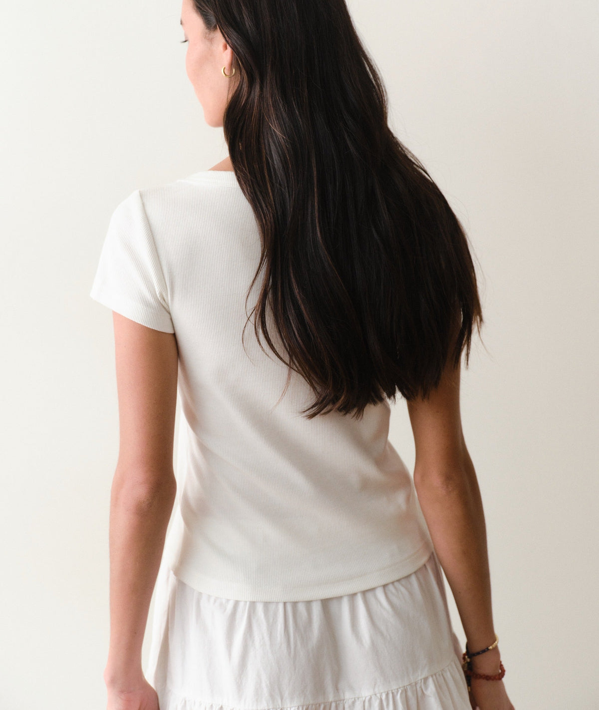 Lexi Rib Sun-In Scoop Tee