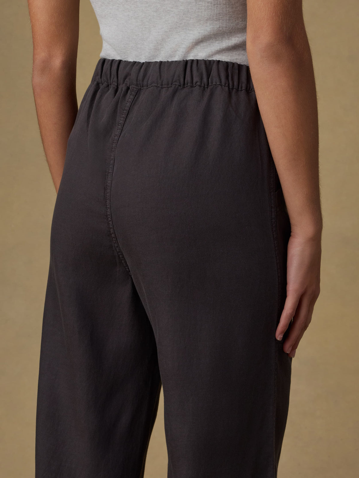 Topanga Drape Ankle Pant - Washed Black