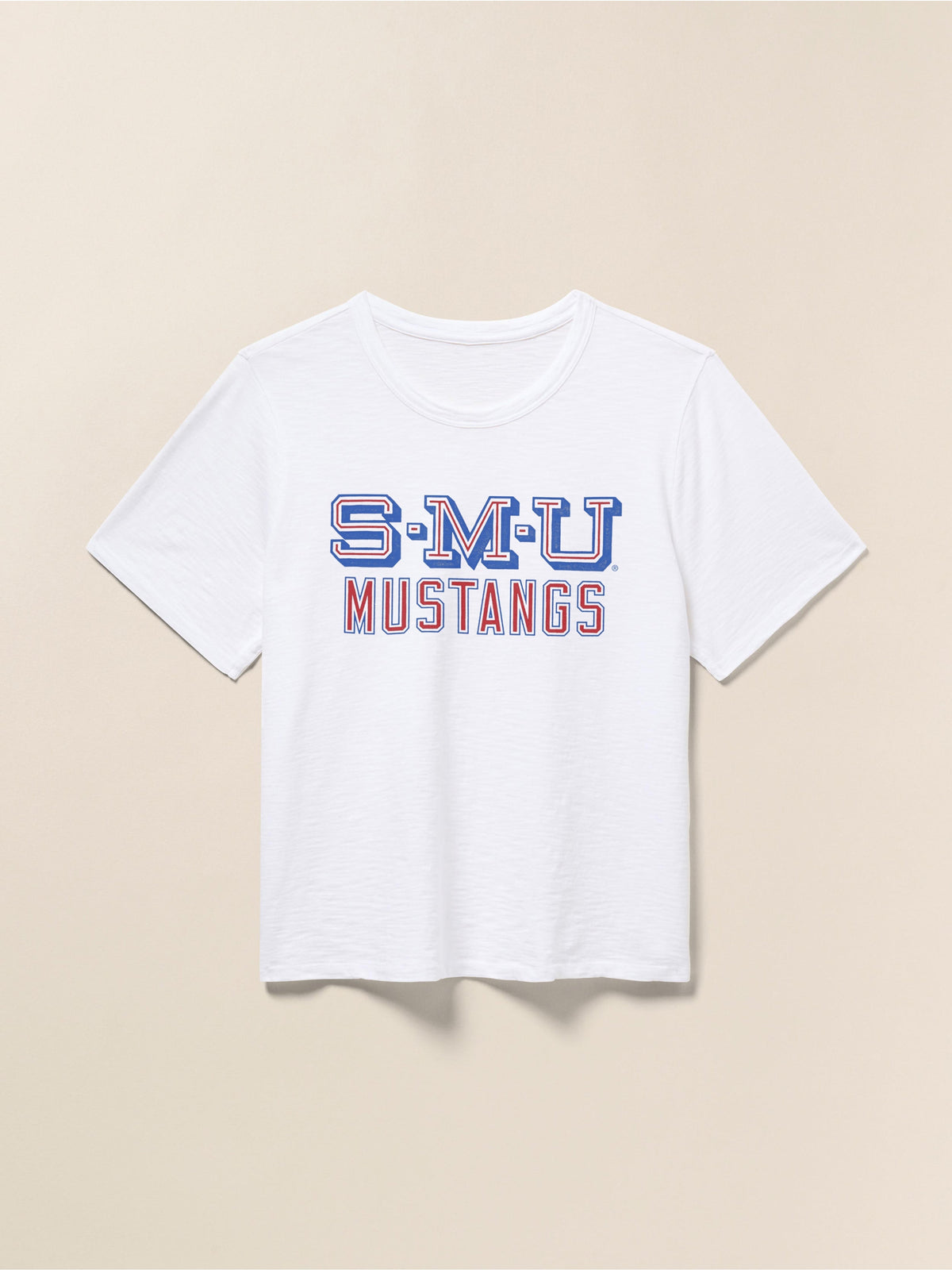 Southern Methodist University Sunwashed Regenerative Tee - White