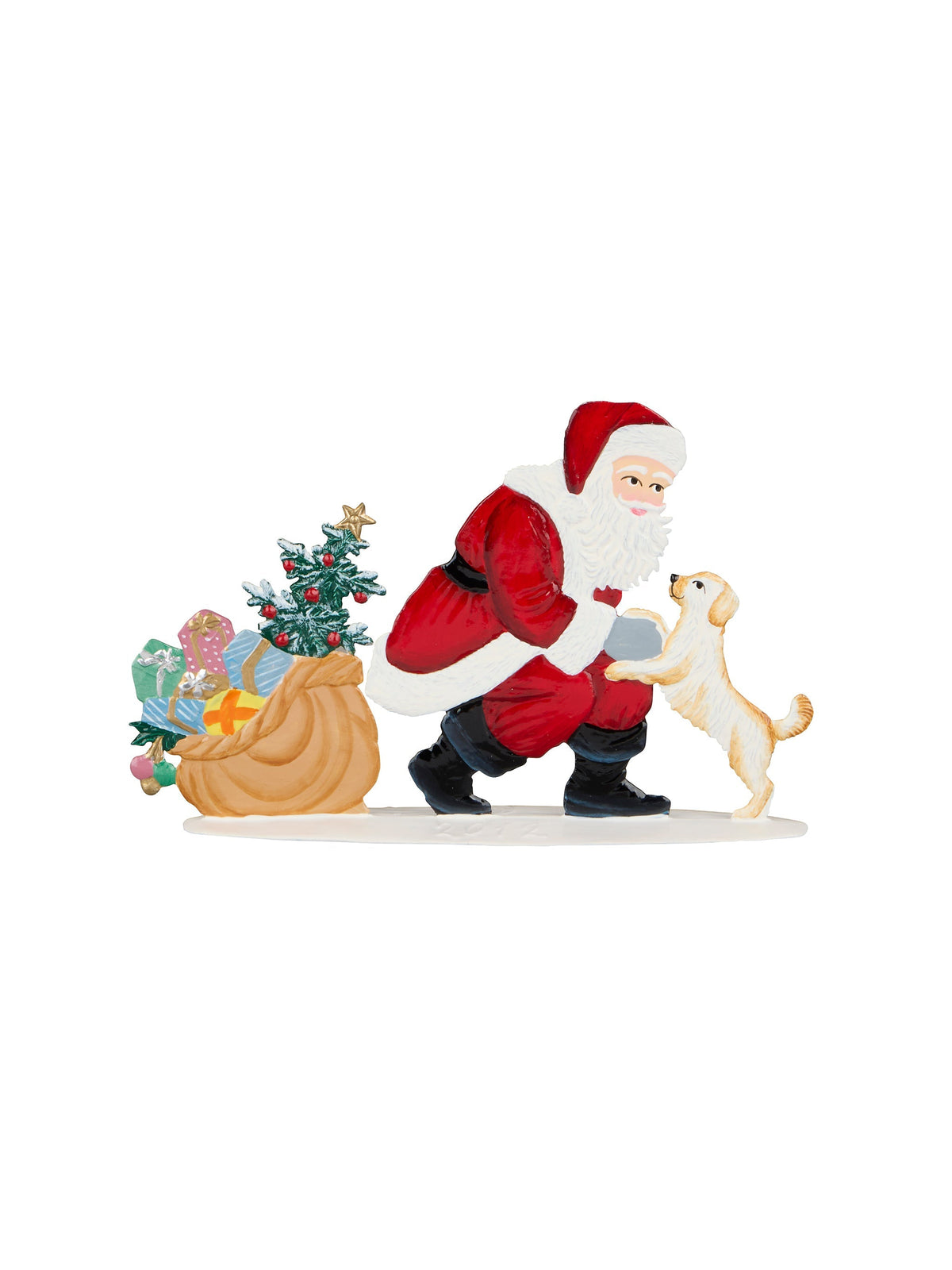 Wilhelm Schweizer Pewter Santa's Faithful Friend