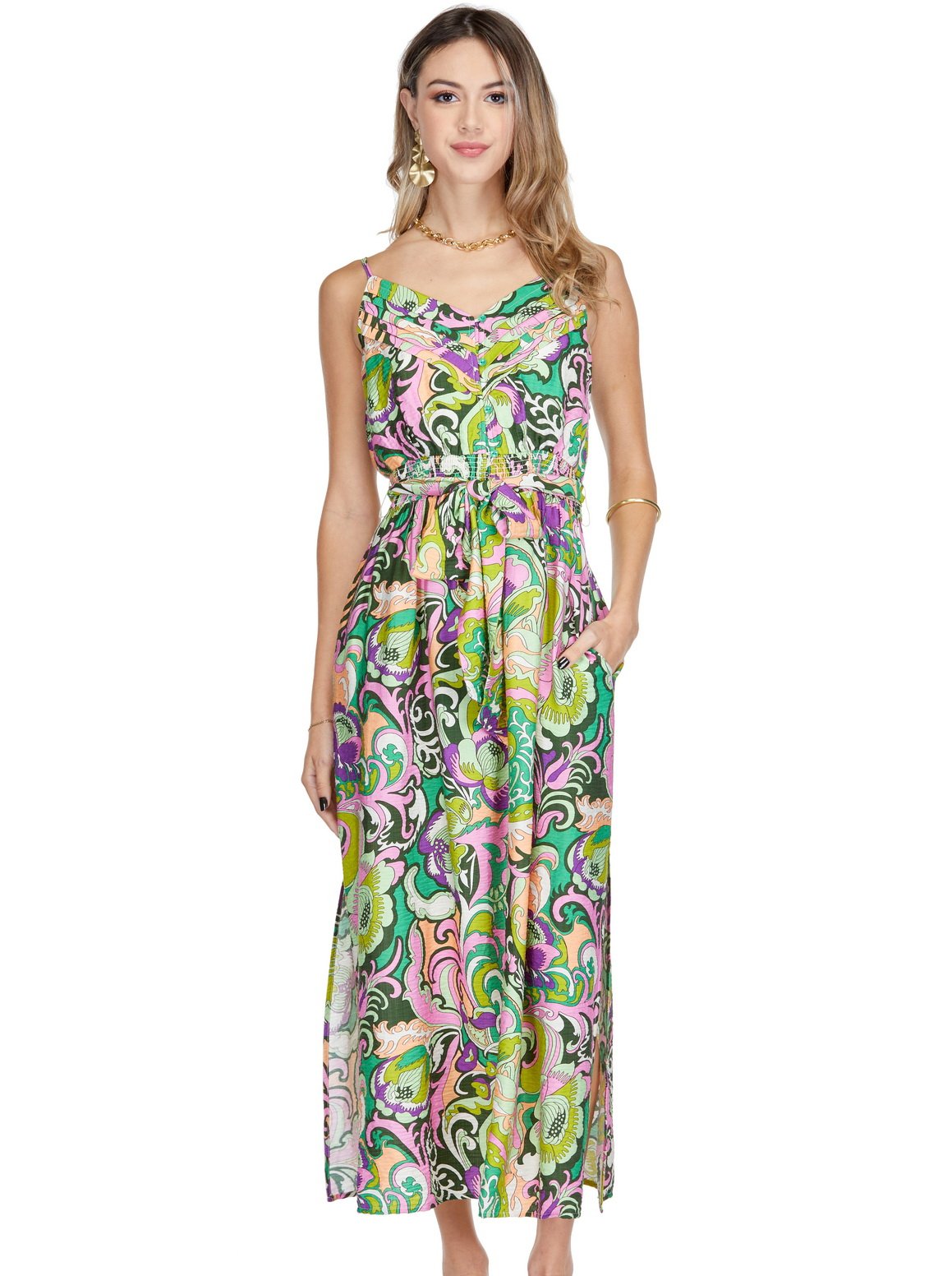 SPAGETTI STRAP MAXI DRESS