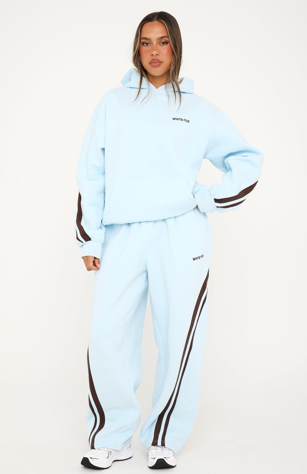 We Both Know Oversized Hoodie Baby Blue