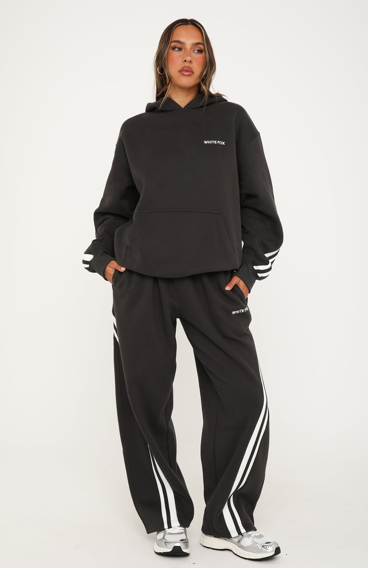 We Both Know Oversized Hoodie Charcoal
