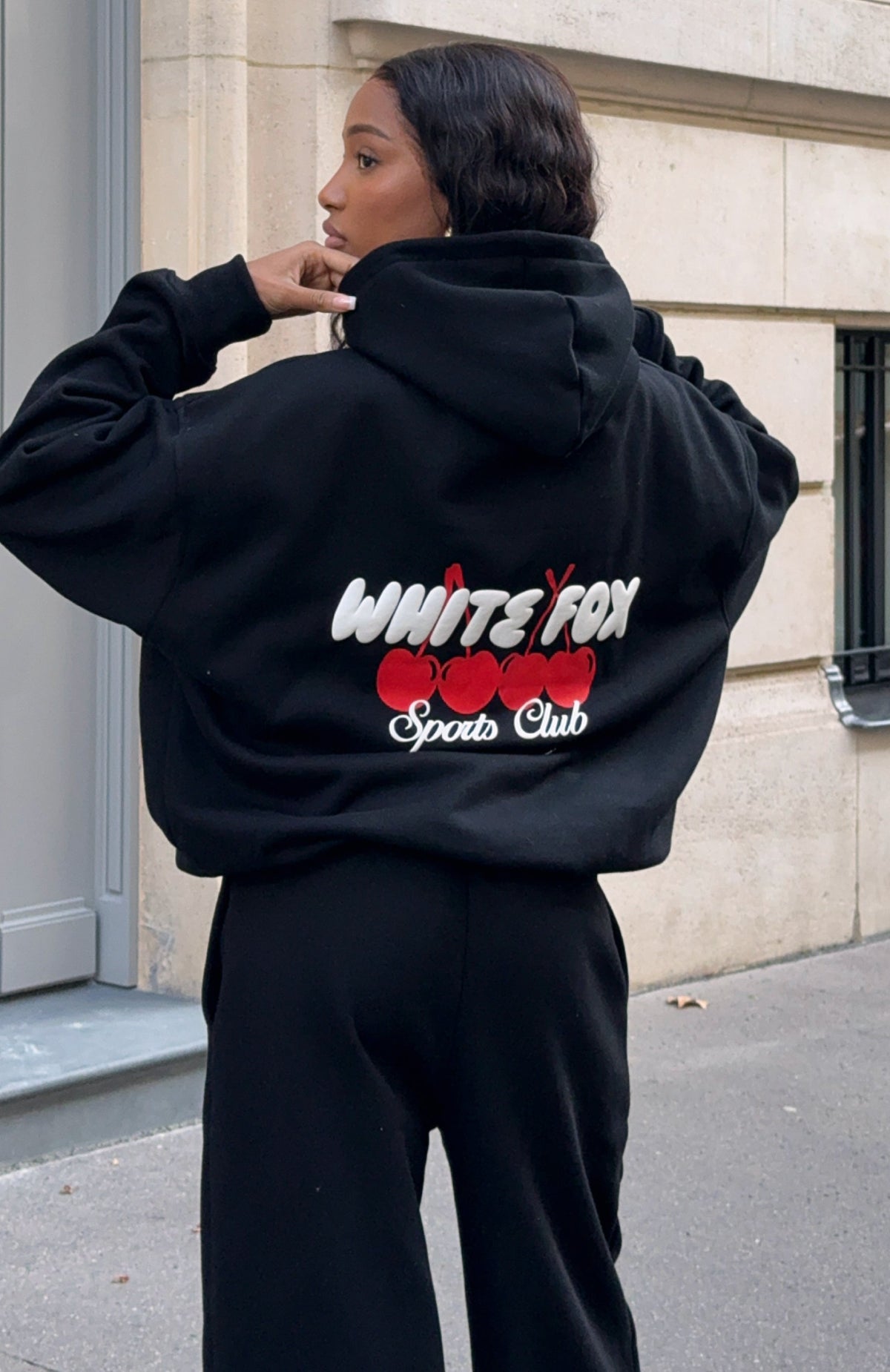 Club 14 Cassie Boxy Hoodie Black