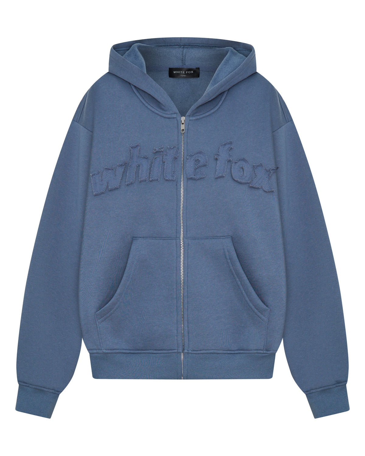 From The Archives Lexi Boxy Zip Front Hoodie Ocean