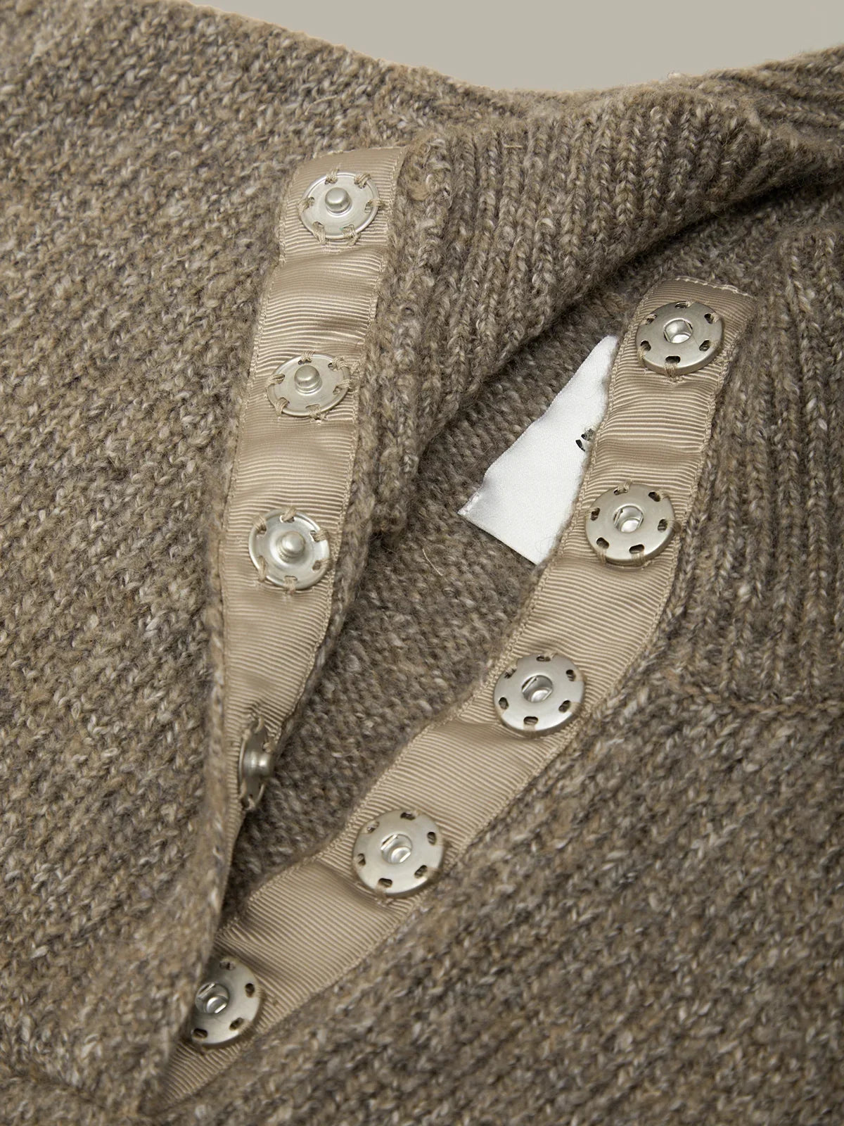 BOXY SNAP FRONT HENLEY