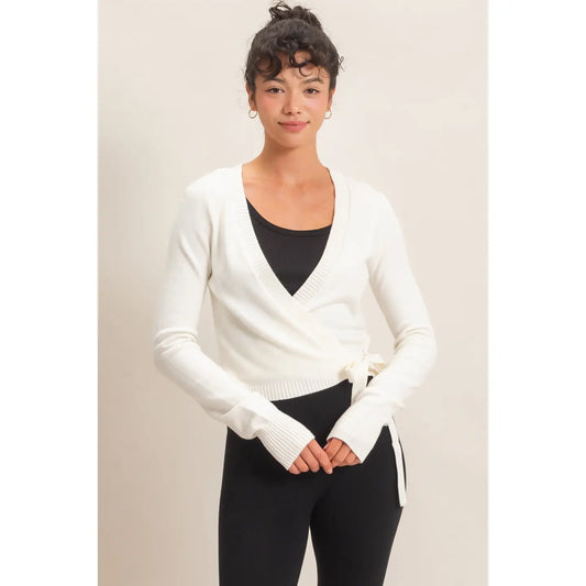 WRAP KNIT CARDIGAN
