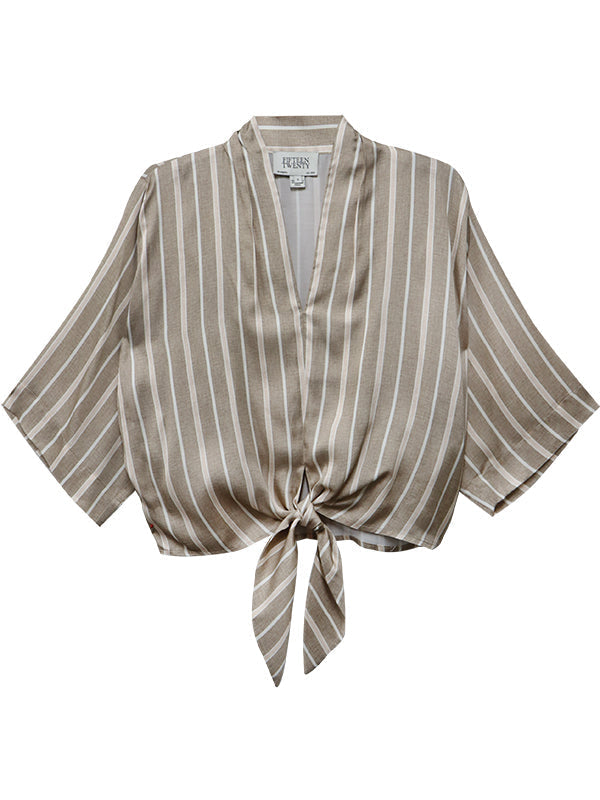 BERNICE TIE-FRONT BLOUSE