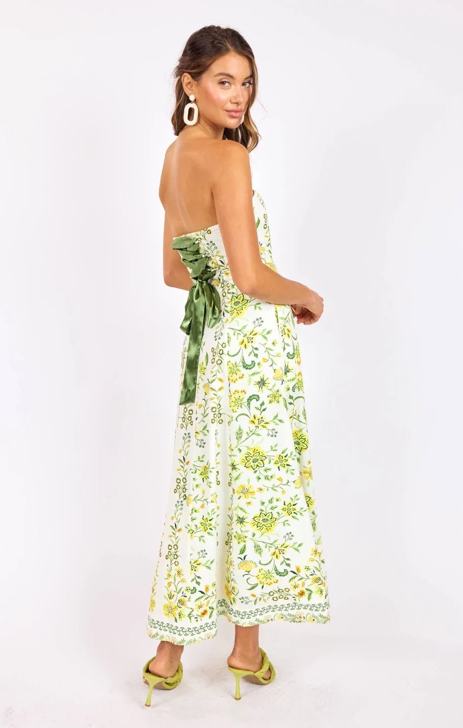 DANDELION DREAMS TUBE MAXI DRESS