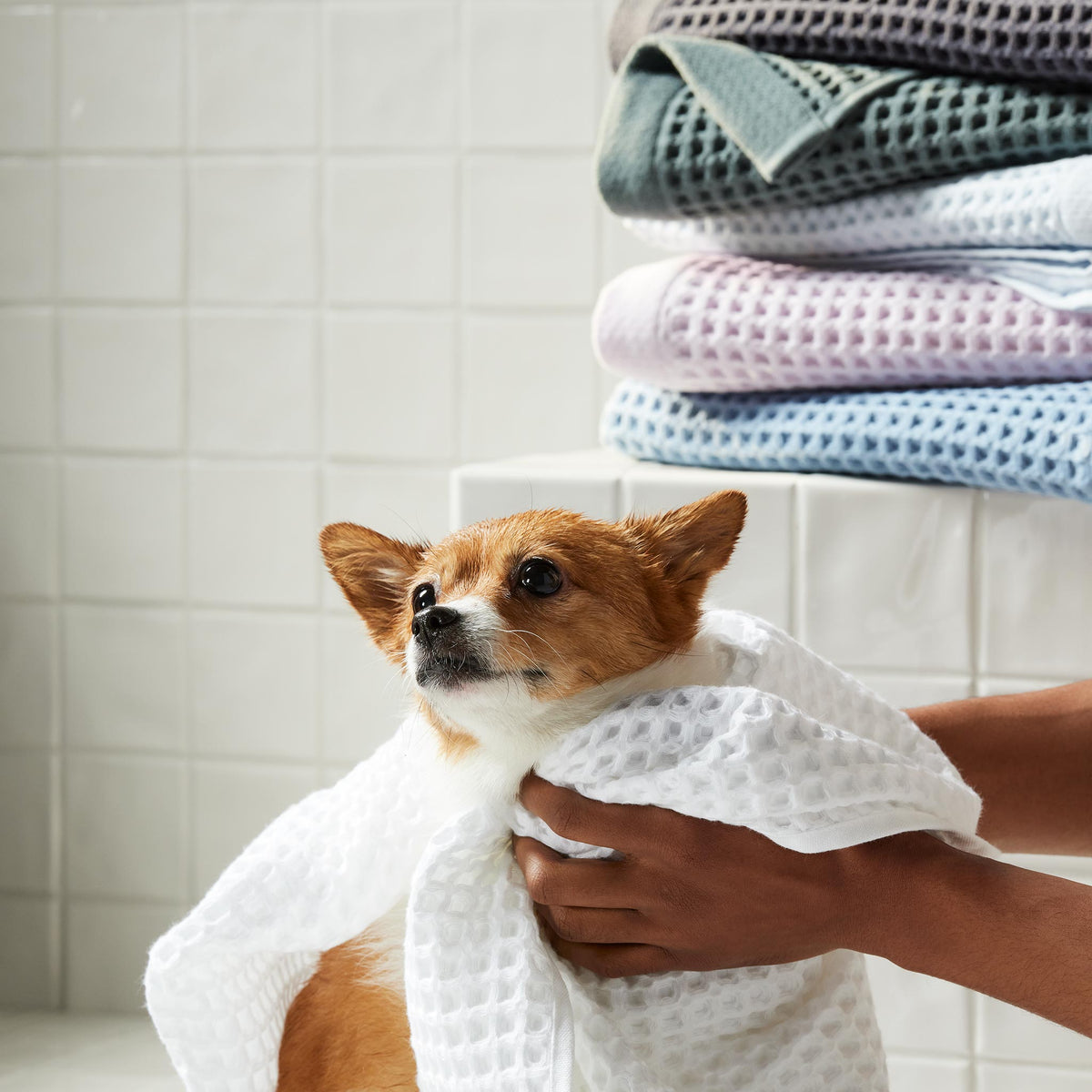 Dreamweave Waffle Bath Towels Set of 2 - Last Call