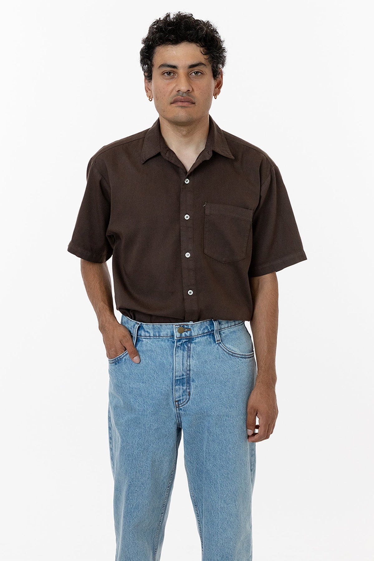RCT419GD - Cotton Twill Casual Button Up Shirt