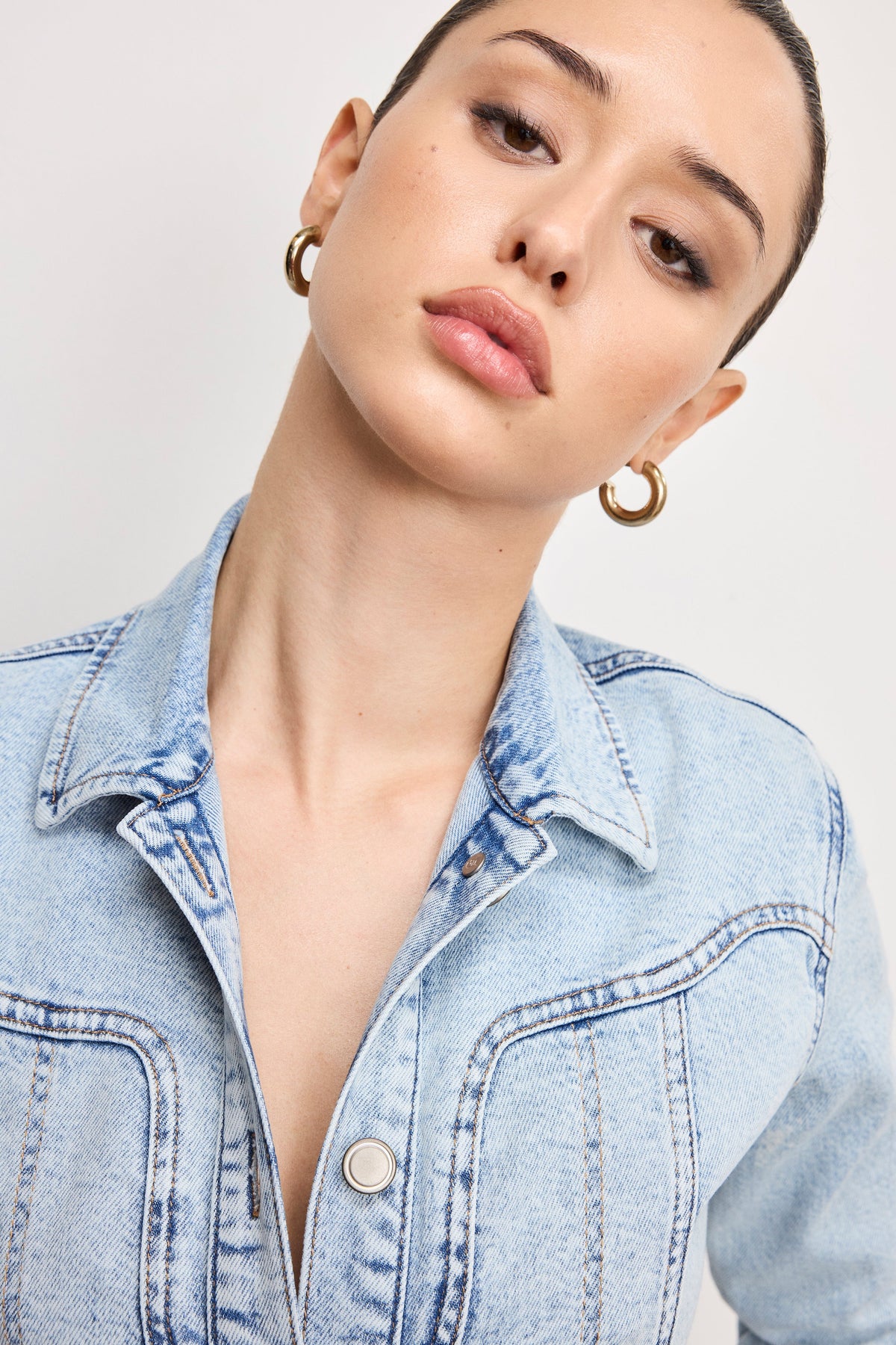 DOLLY DENIM CORSET DRESS | INDIGO1022