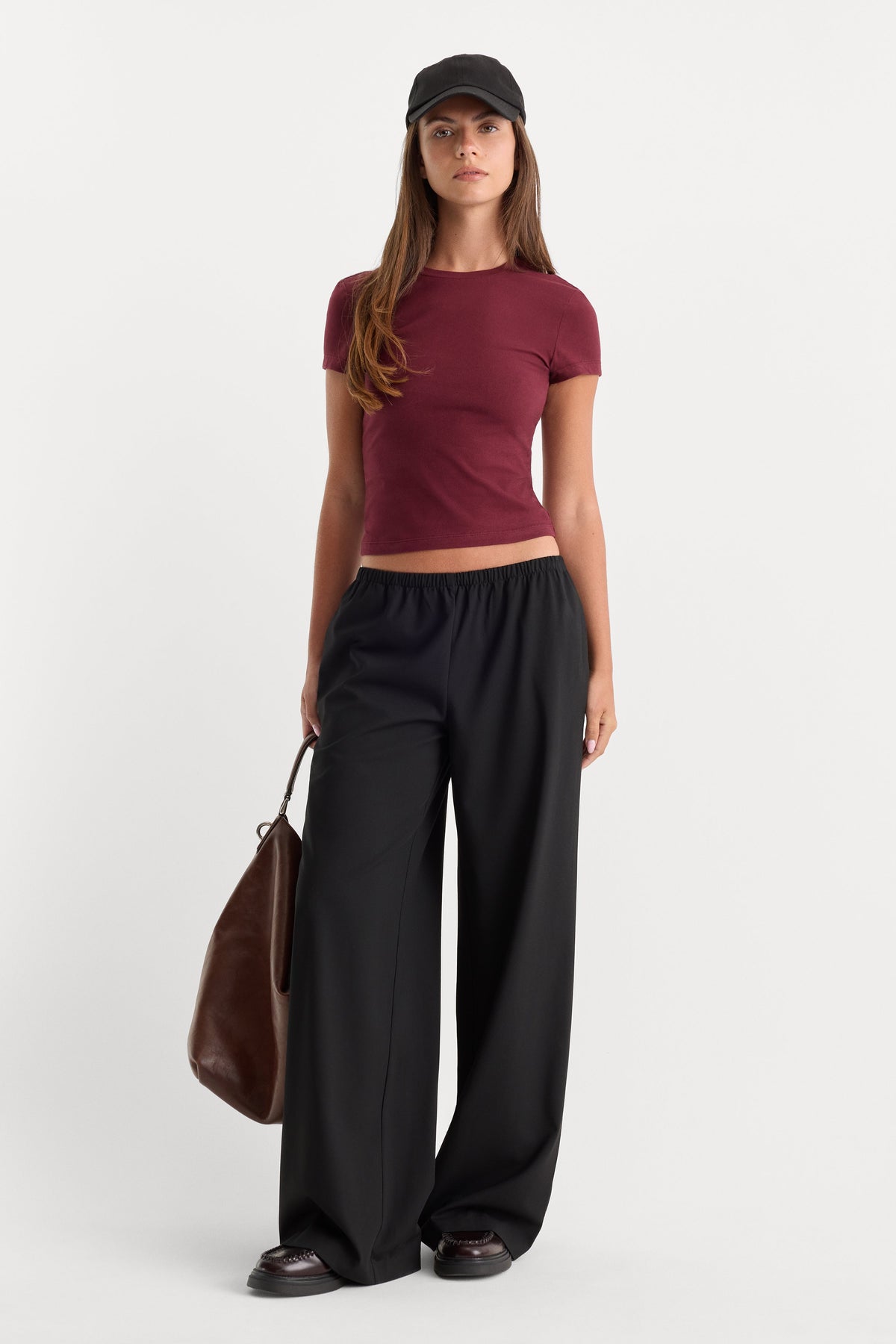 THE BABY TEE | BERRY NOIR