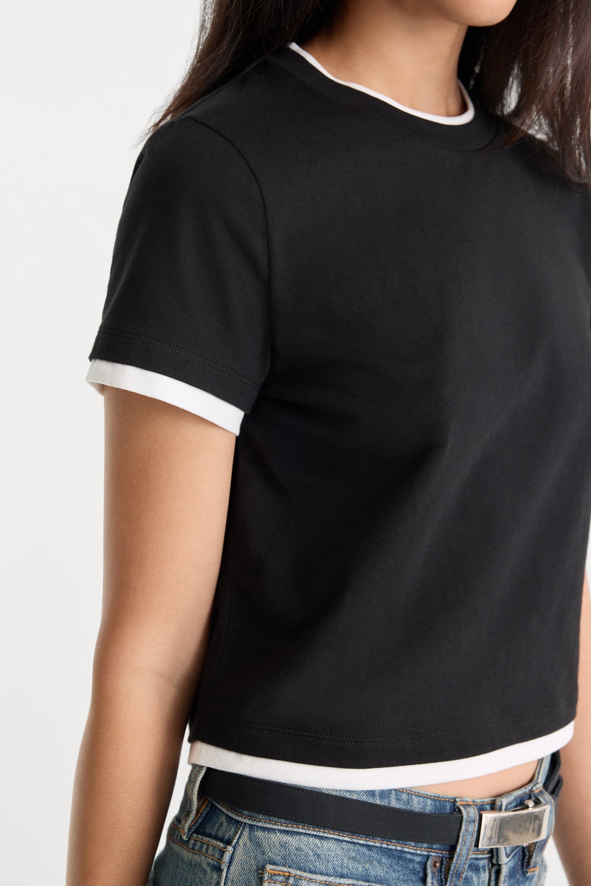 THE LAYERED TEE | BLACK
