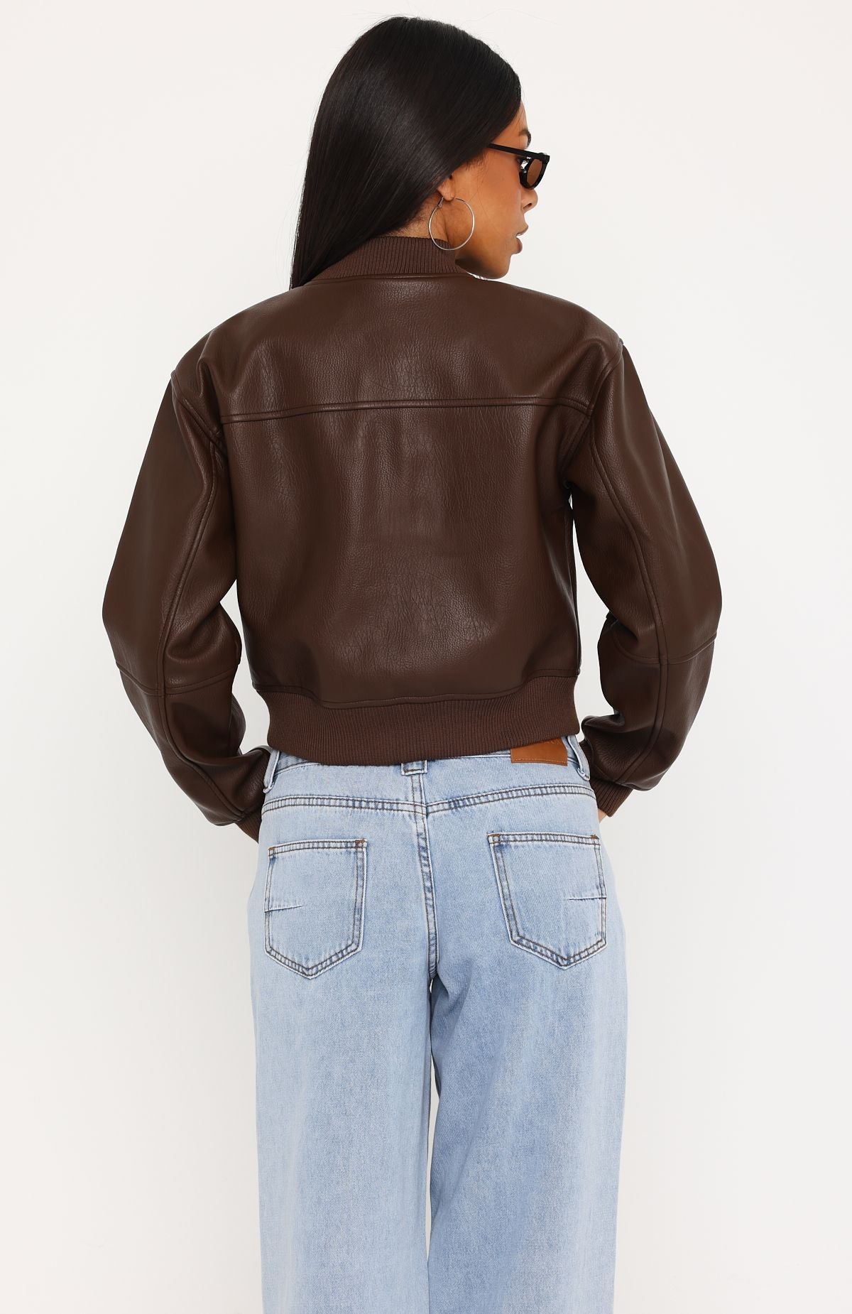 Growing Stronger PU Jacket Chocolate