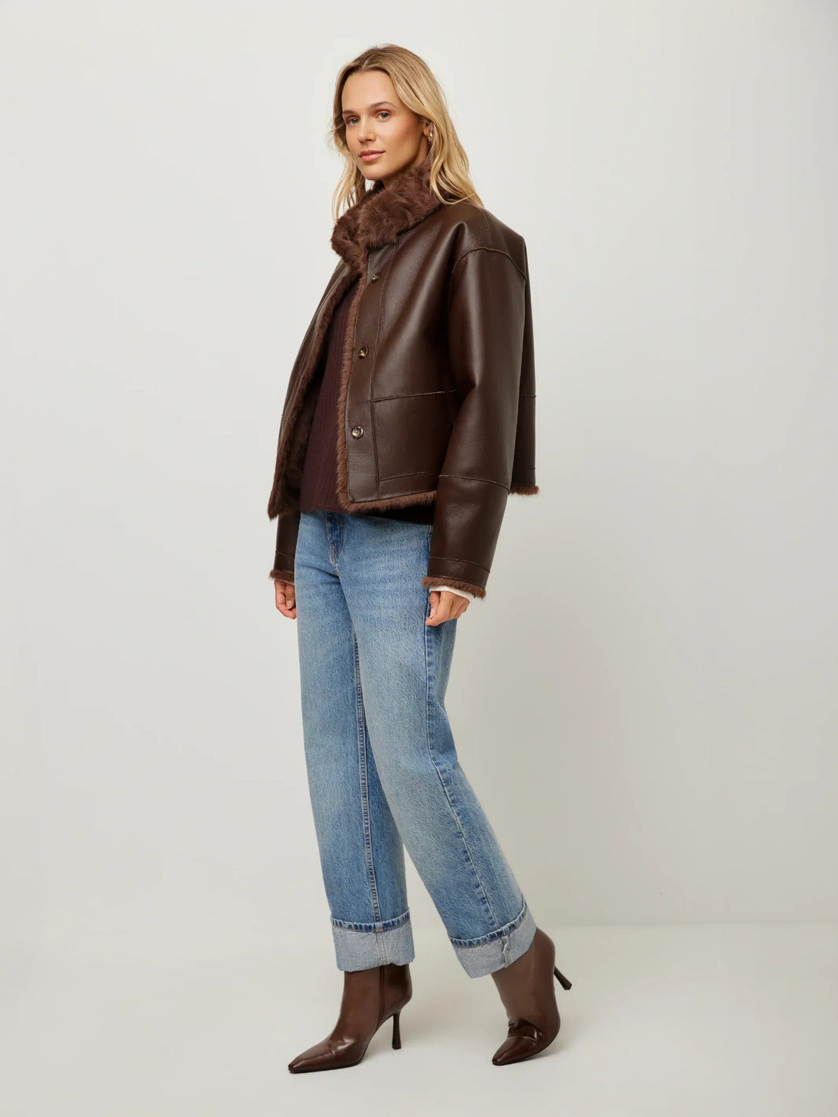 MACKENZIE REVERSABLE FUR COAT