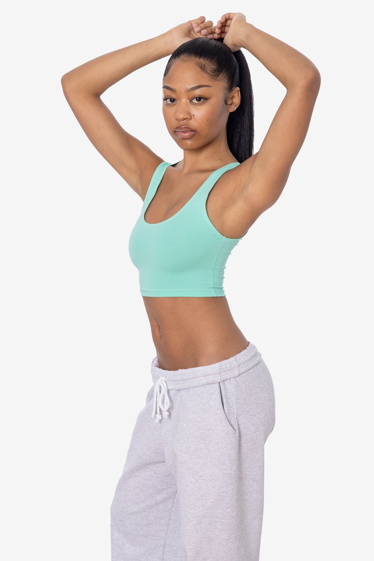 8383 - Cotton Spandex Tank Crop Top