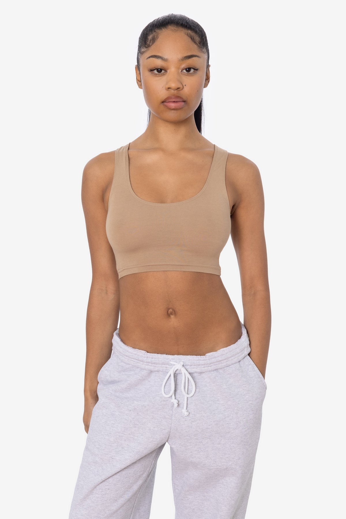 8383 - Cotton Spandex Tank Crop Top