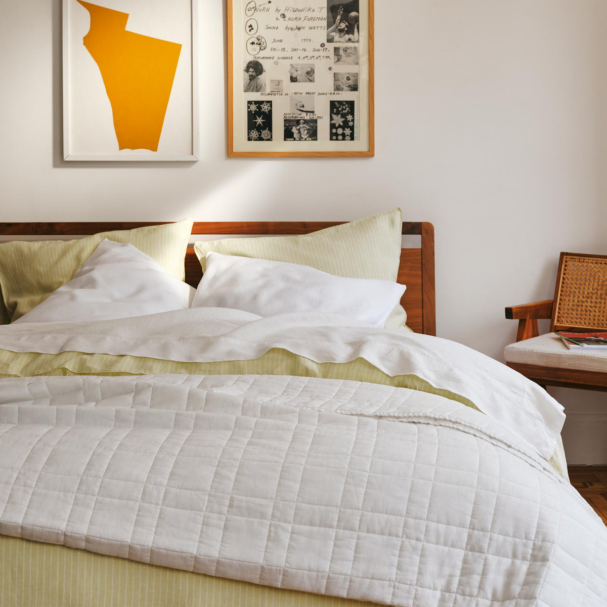 Set of 2 Washed European Linen Core Sheet Set Bundle