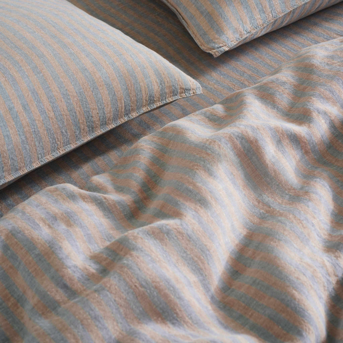 Set of 2 Washed European Linen Core Sheet Set Bundle