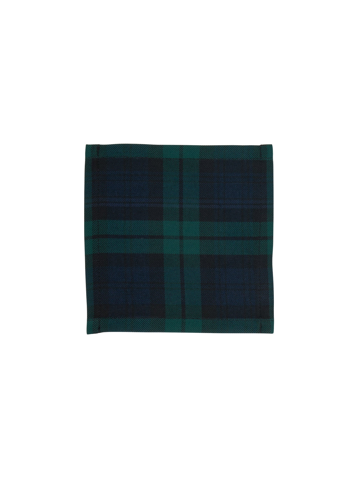 Black Watch Tartan Linen Cocktail Napkins