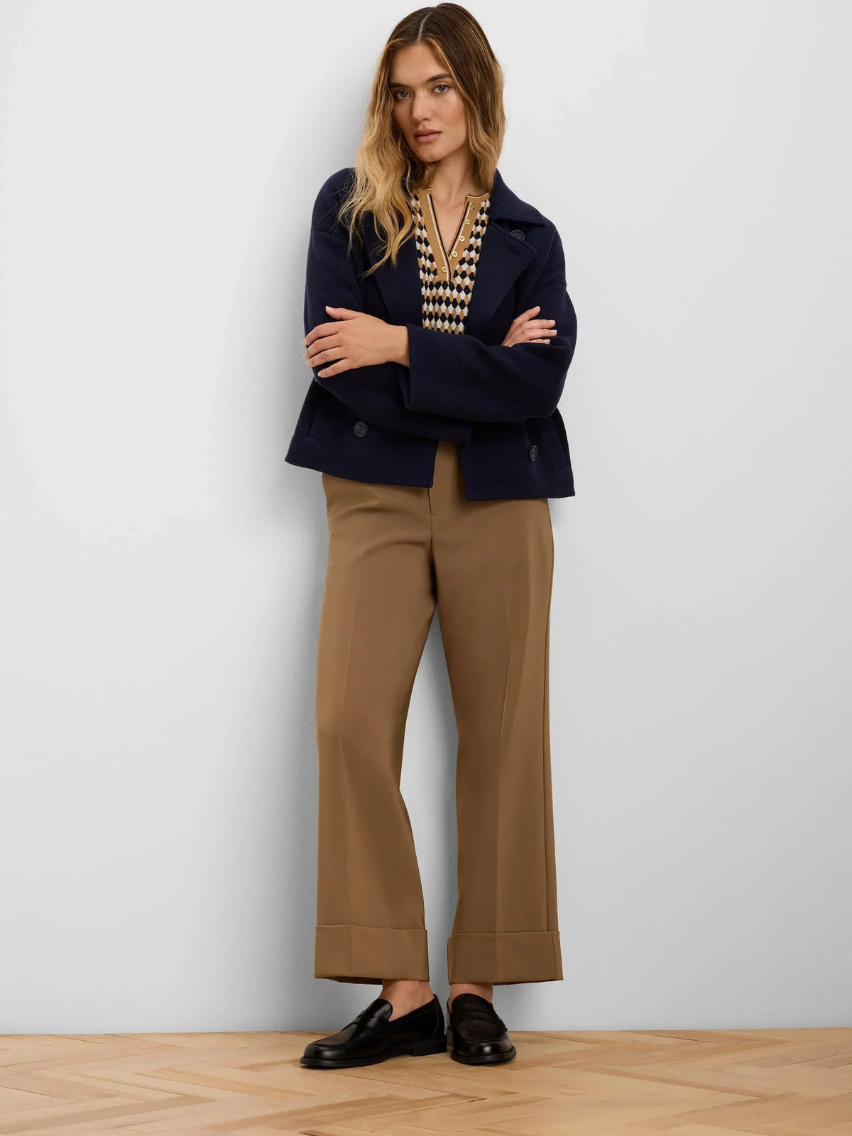 CLARENDON SLEEK STRETCH CUFFED ANKLE PANT