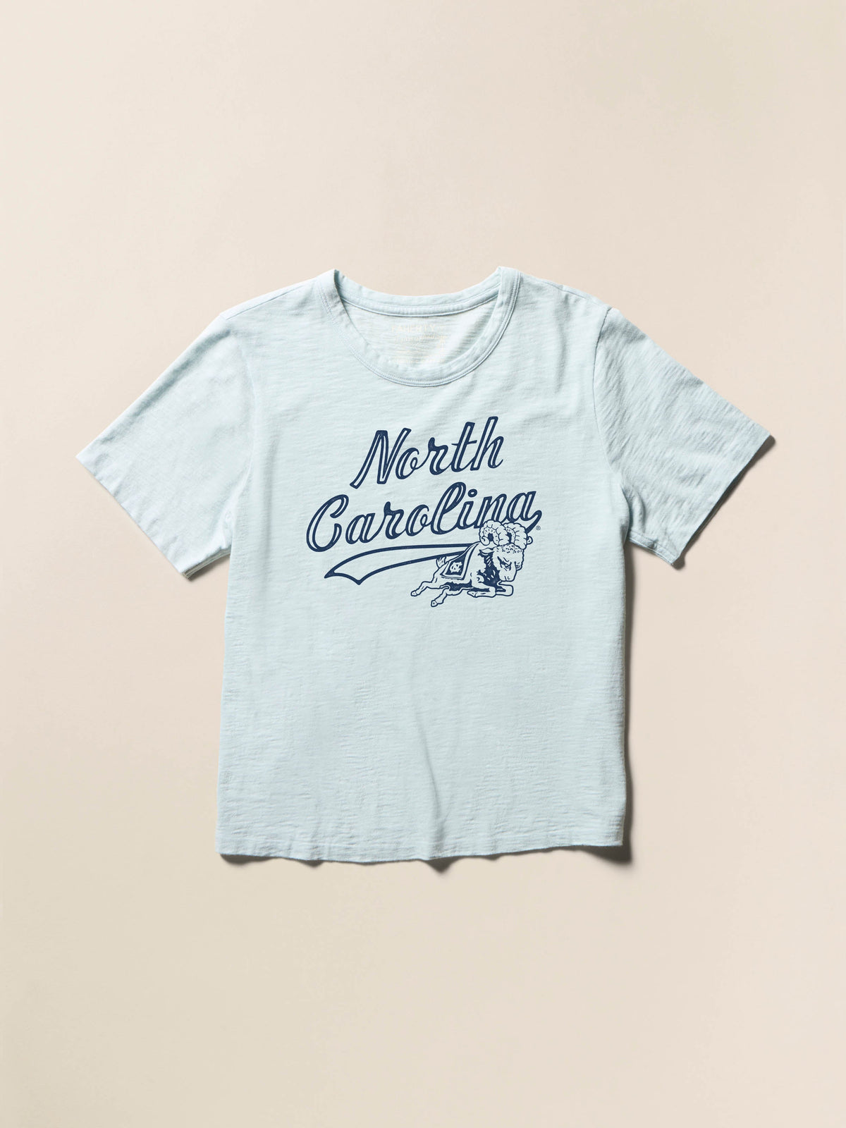 University of North Carolina Sunwashed Regenerative Tee - Sky
