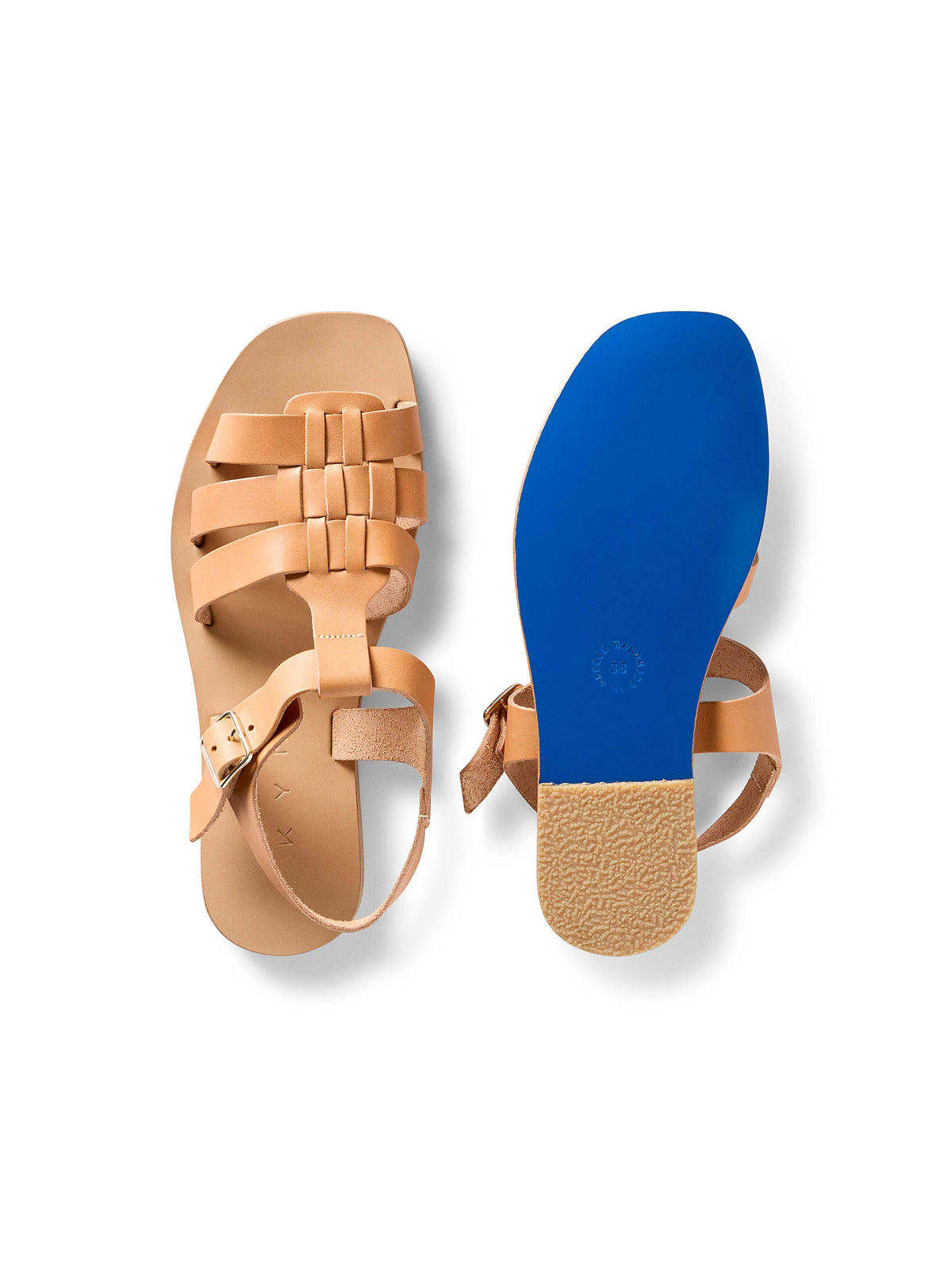 Kyma Kea Square Sandal - Natural
