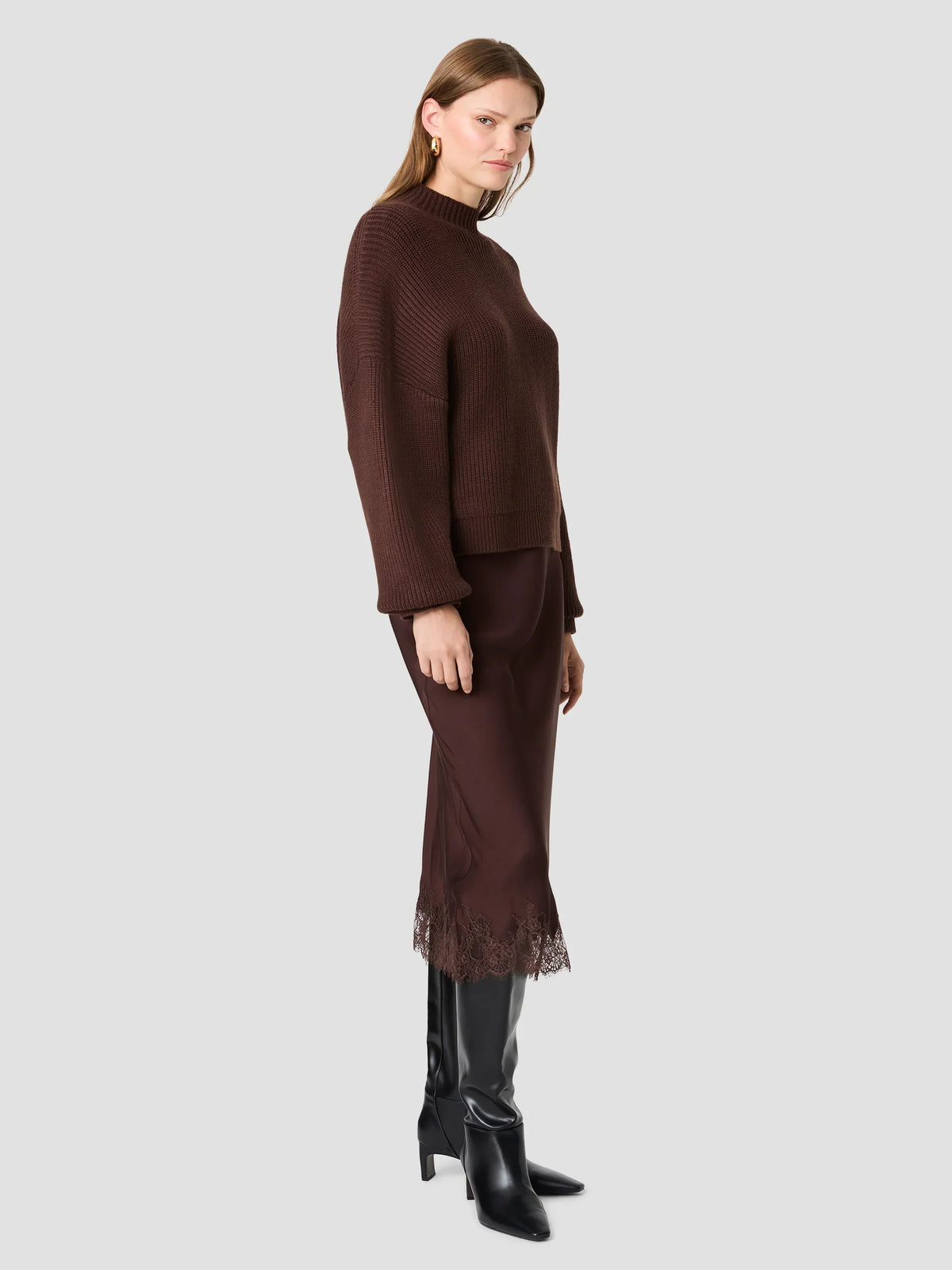 BABYSOFT MOCKNECK RIB PULLOVER
