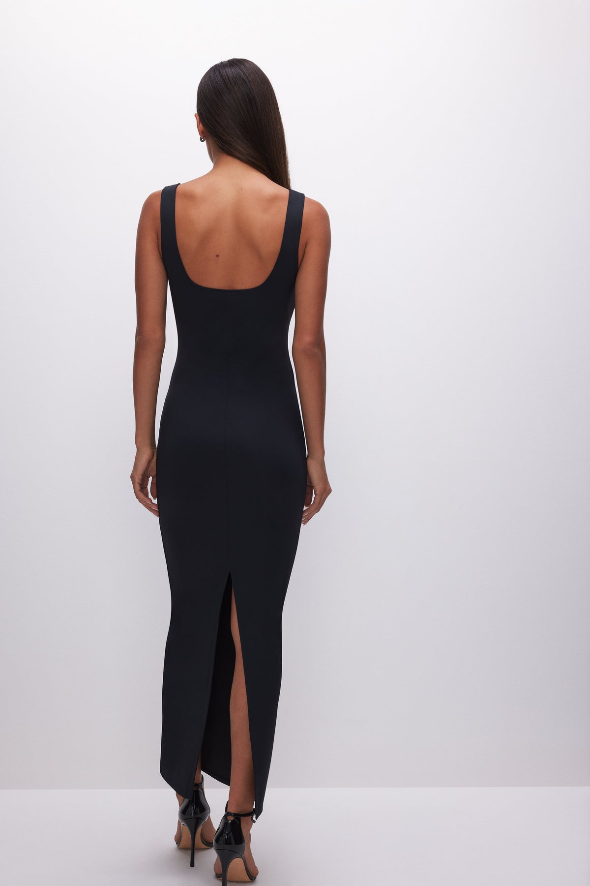 SCULPTING MODERN TANK MAXI DRESS | BLACK001