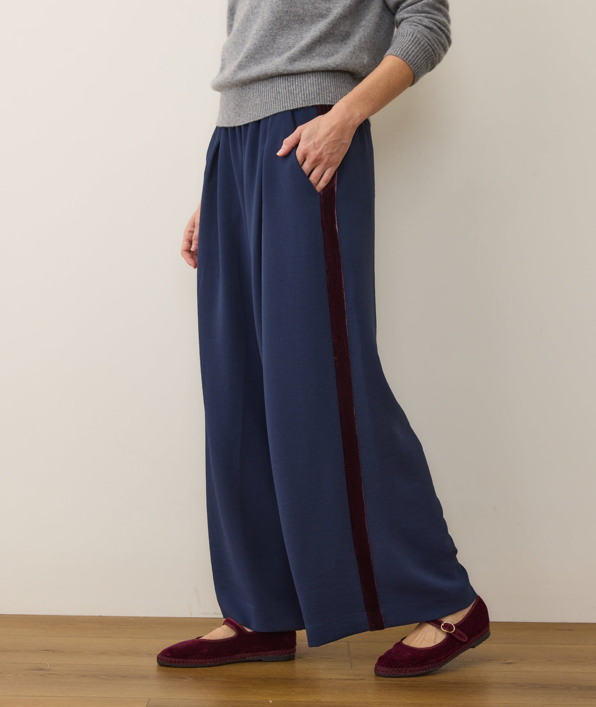 Allison Pleated Wide Leg Trouser