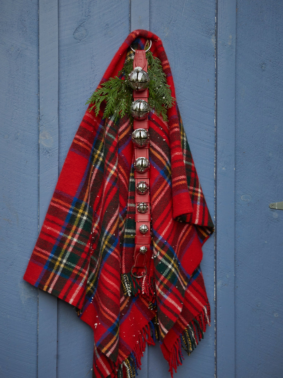Heirloom Sleigh Bells with Red Leather Straps