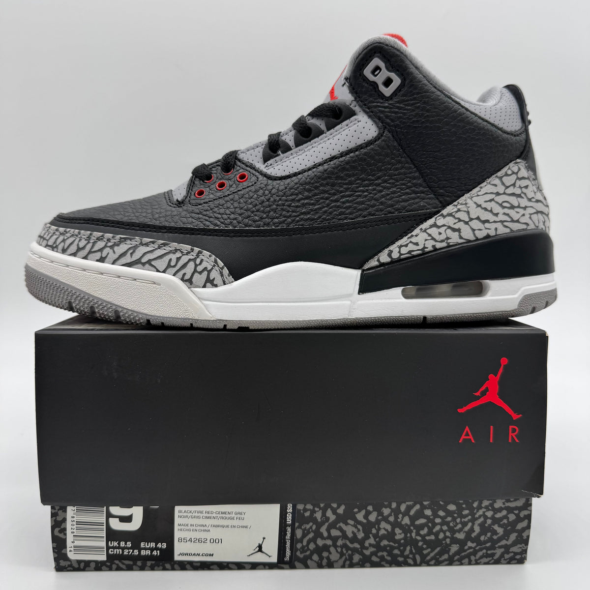 Jordan 3 Black Cement (2018)