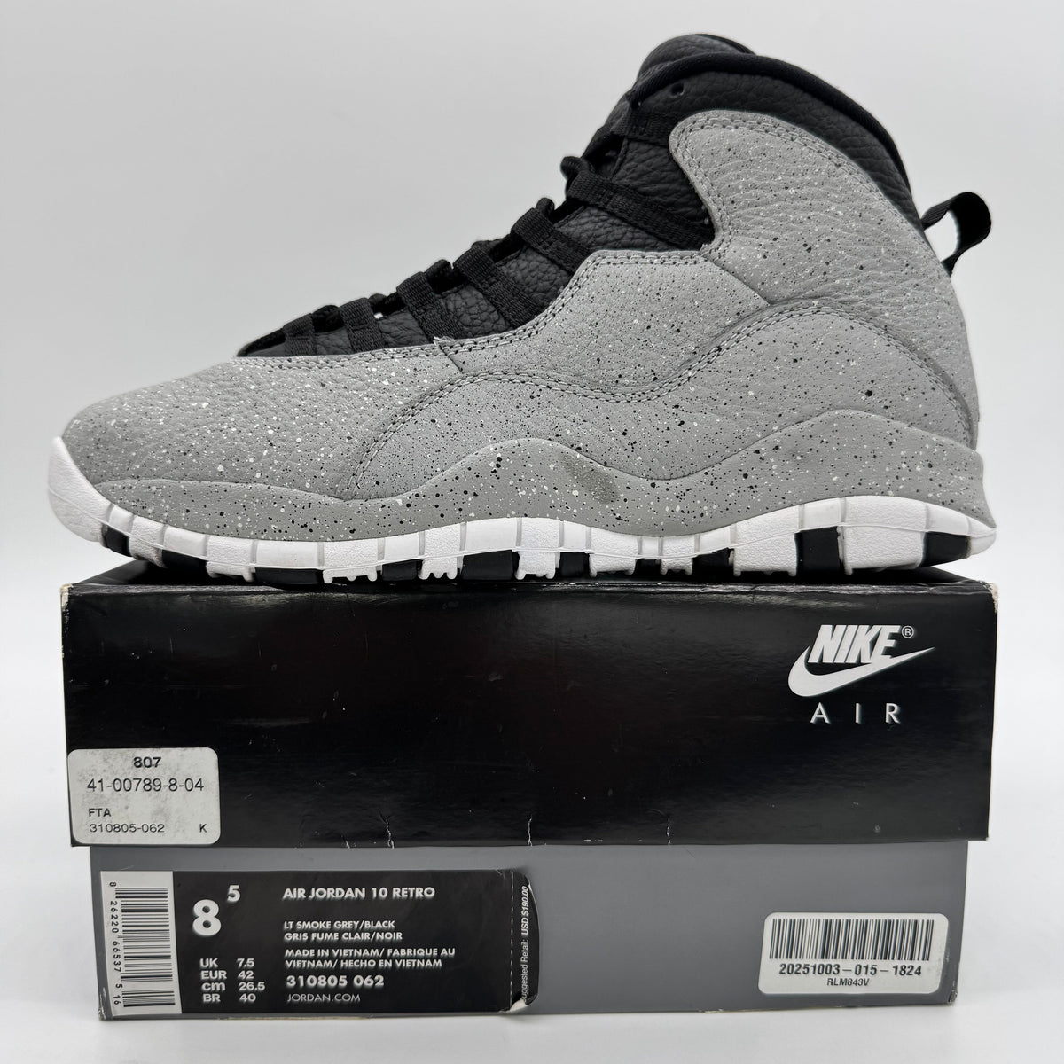 Jordan 10 Light Smoke Grey
