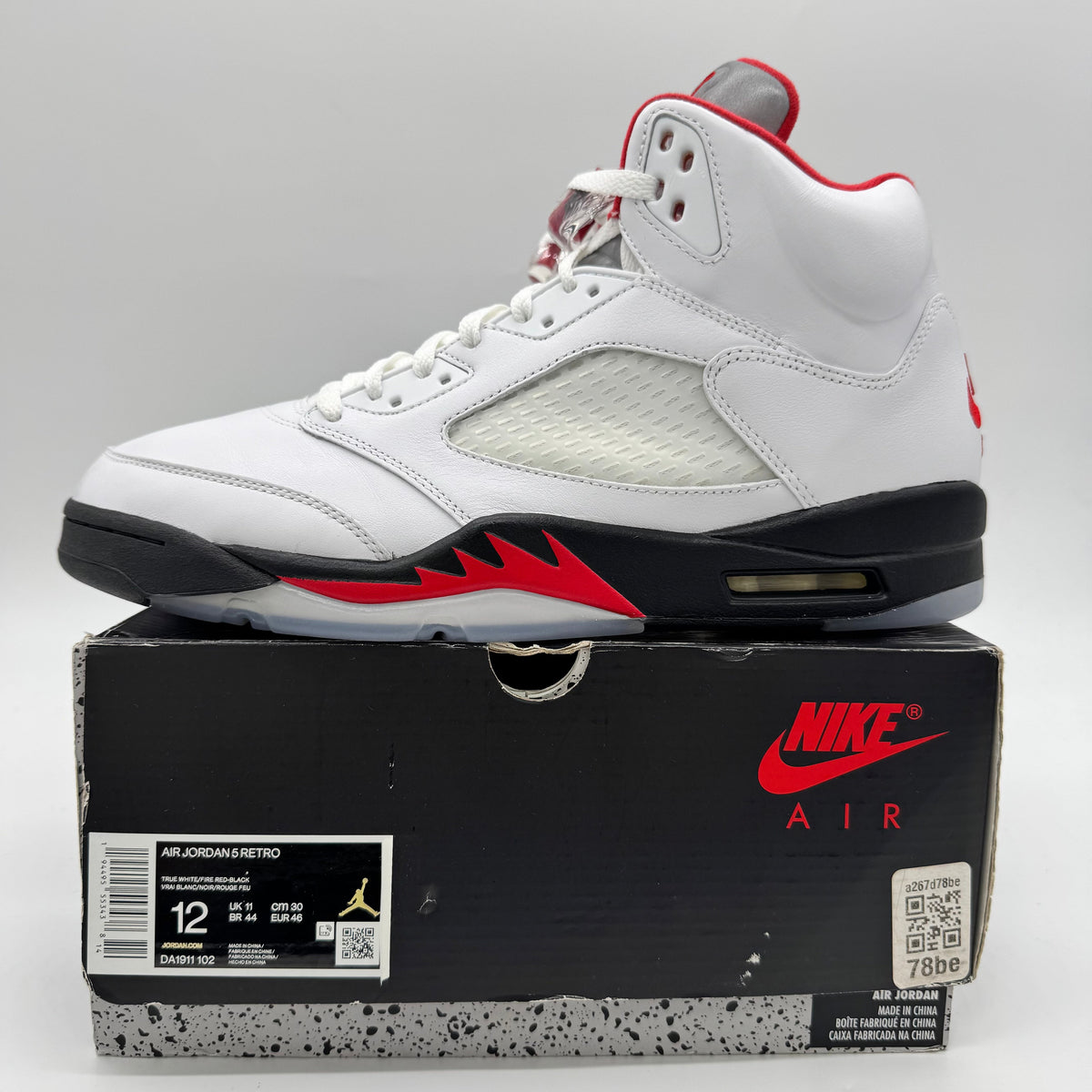 Jordan 5 Fire Red Silver Tongue (2020)