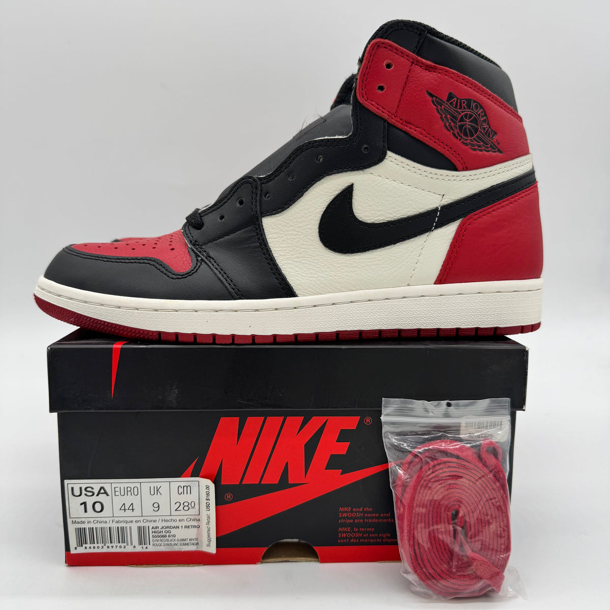 Jordan 1 High Bred Toe