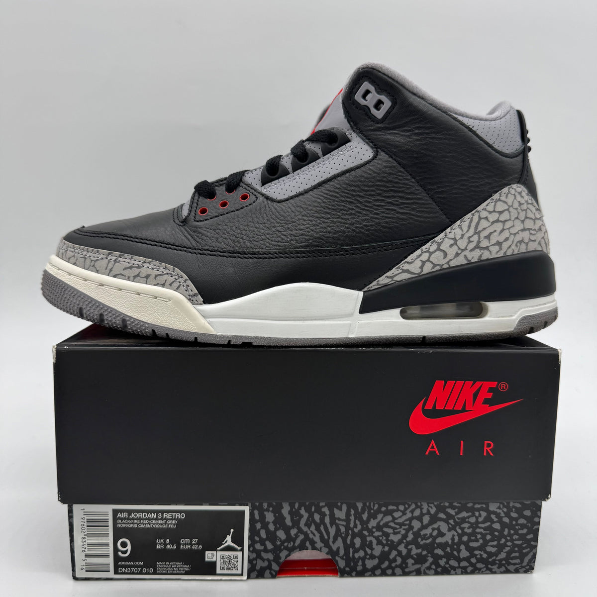 Jordan 3 Black Cement (2024)