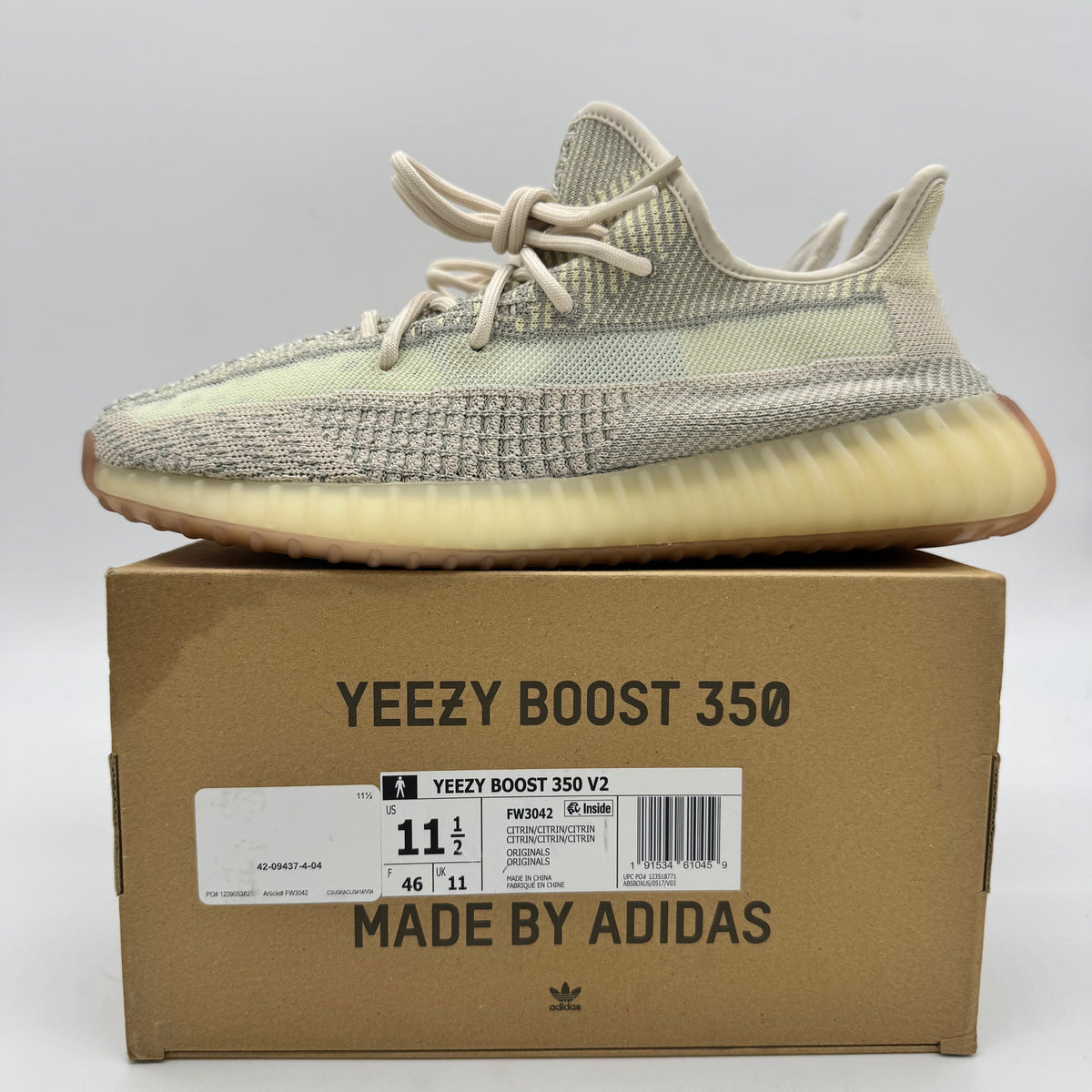 Adidas Yeezy Boost 350 V2 Citrin (Non-Reflective)