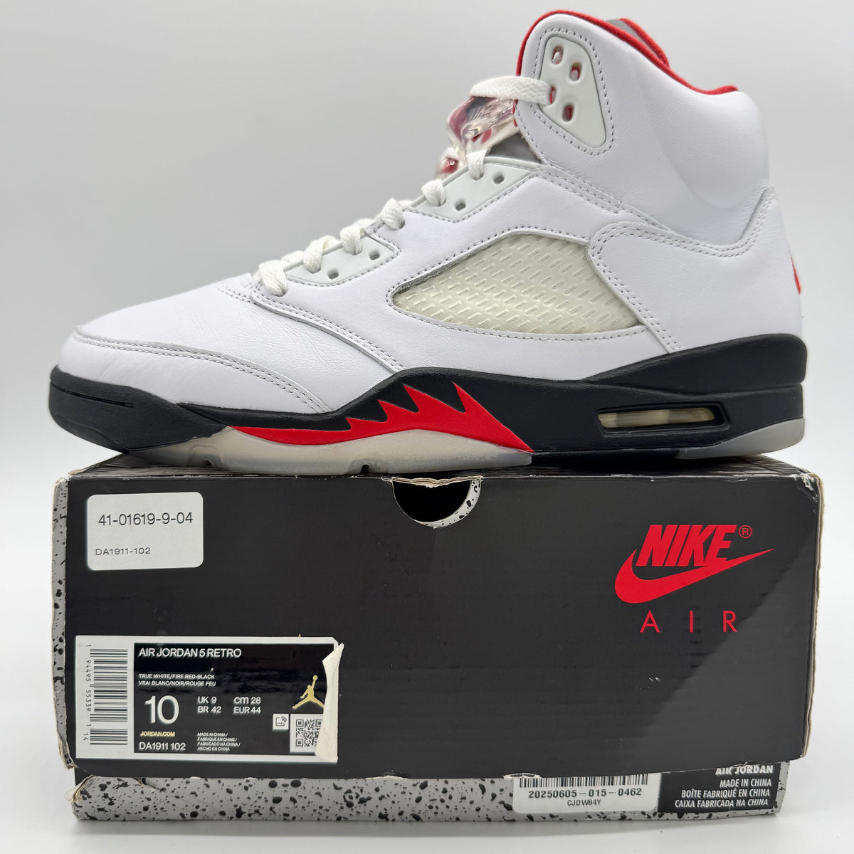 Jordan 5 Fire Red Silver Tongue (2020)