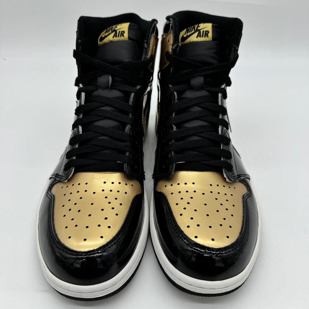 Jordan 1 High NRG Patent Gold Toe